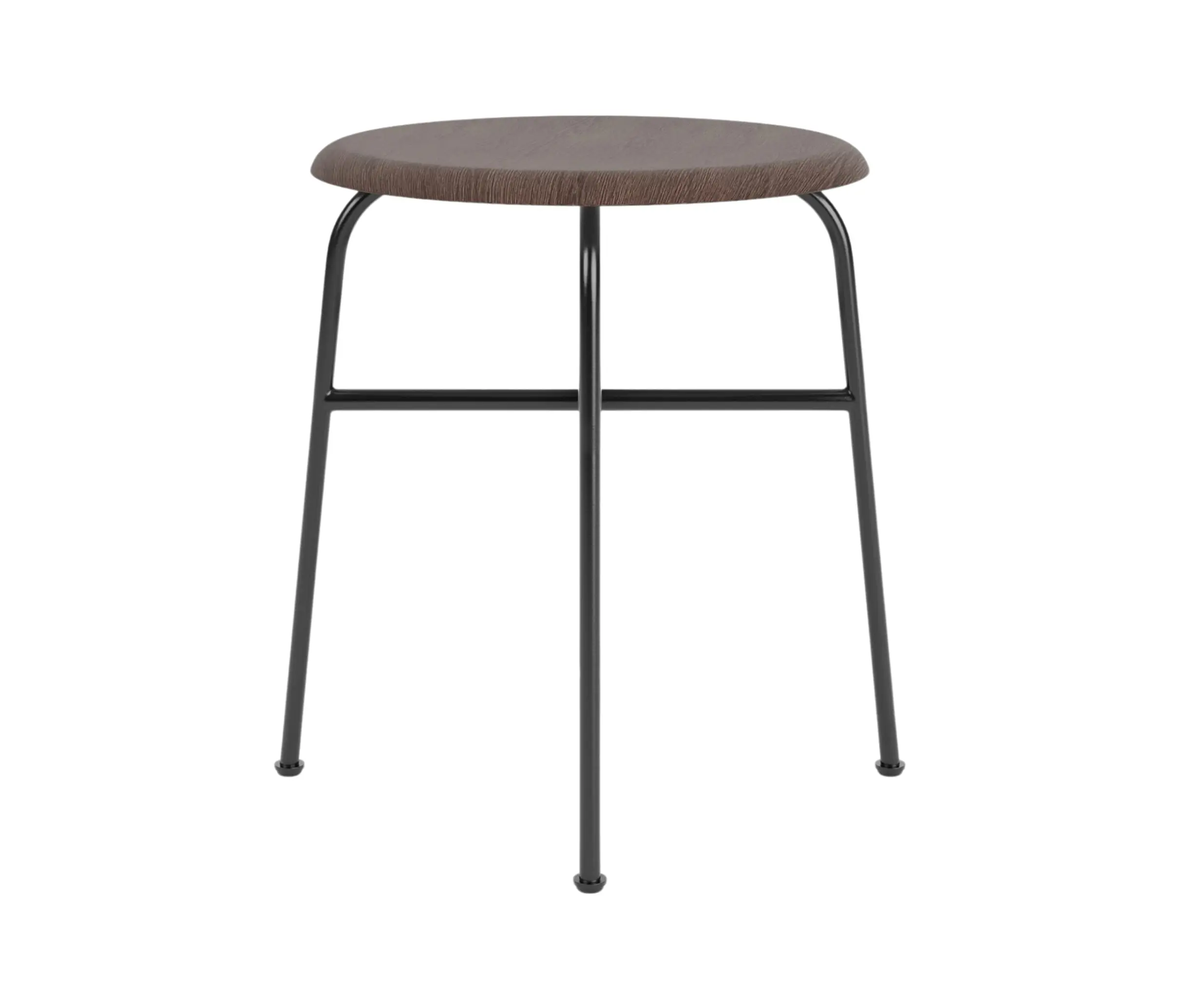 Audo Copenhagen - Afteroom Stool | Veneer | Black - Dark Stained Oak