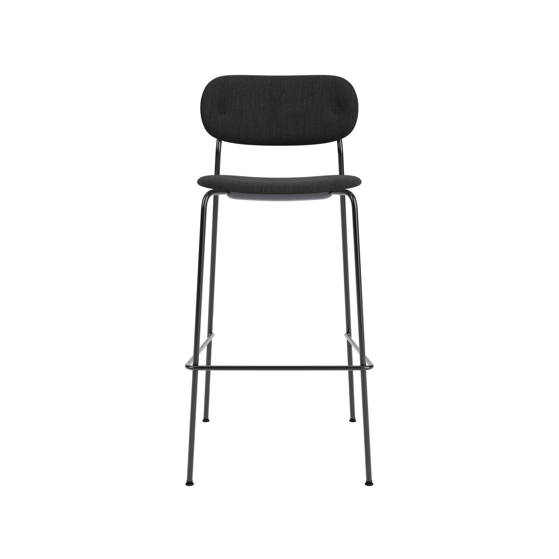 Co Bar Chair | Fully Upholstered | Re-wool - Black, 0198