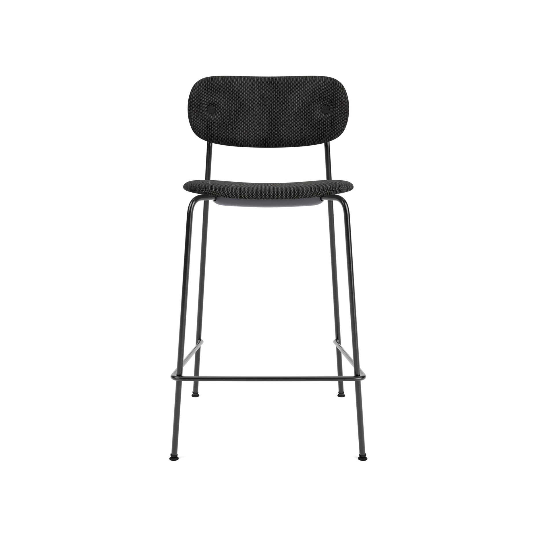 Co Counter Chair | Fully Upholstered | Re-wool - Black, 0198