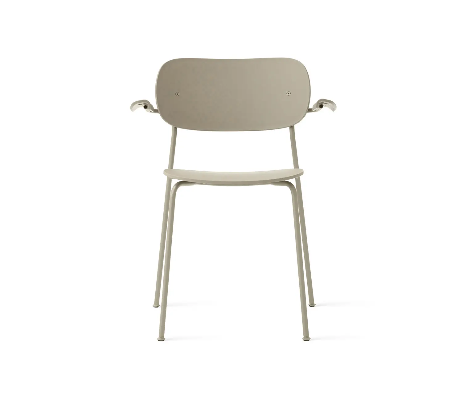 Audo Copenhagen - Co Dining Chair w. Armrest | Plastic Seat and Back | Olive