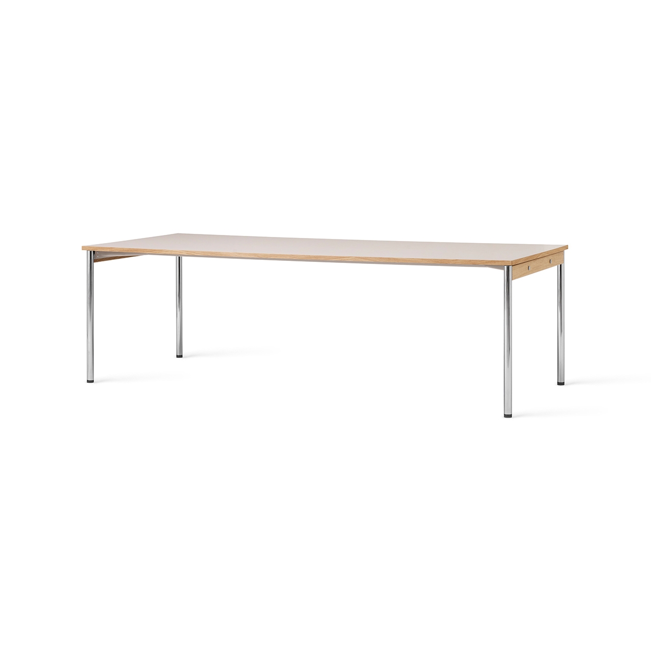 Co Table, 240x100 cm | Chrome - Laminate, Creme