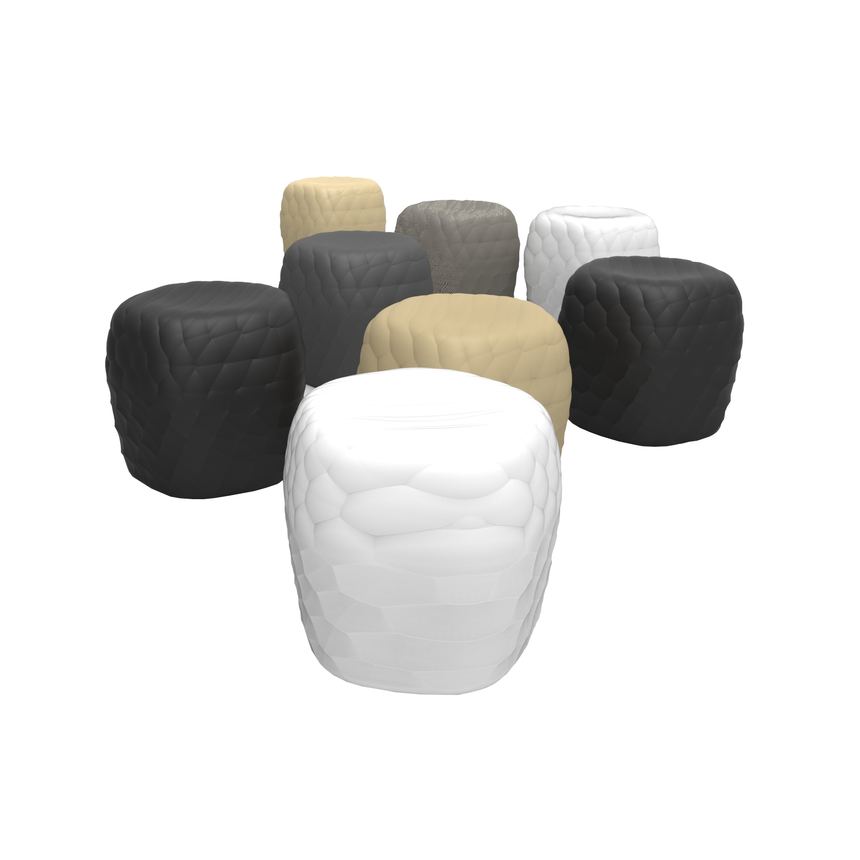 Mostra il prodotto River Stone Pouf Small | 903.05 del produttore Tonon
