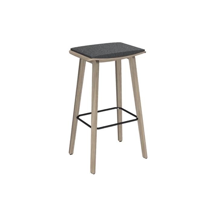 Mostrar el producto Four Stools 105 upholstery, wooden legs del fabricante Ocee & Four Design