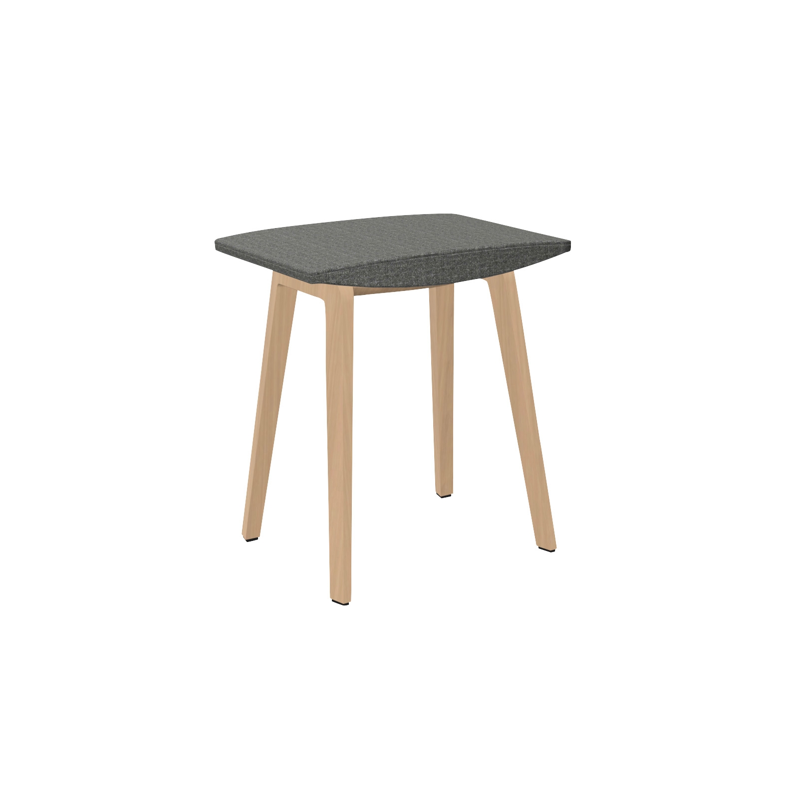 Four Stools 74 upholstery, wooden legs