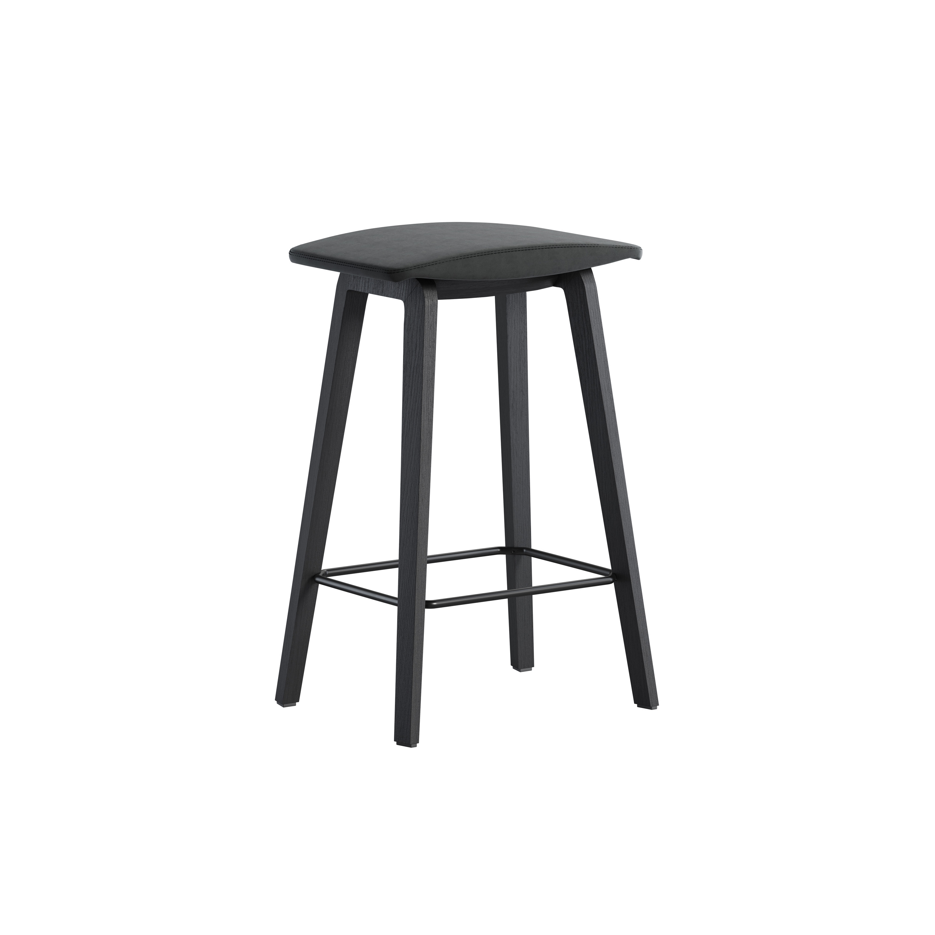 Four Stools 90, wooden legs
