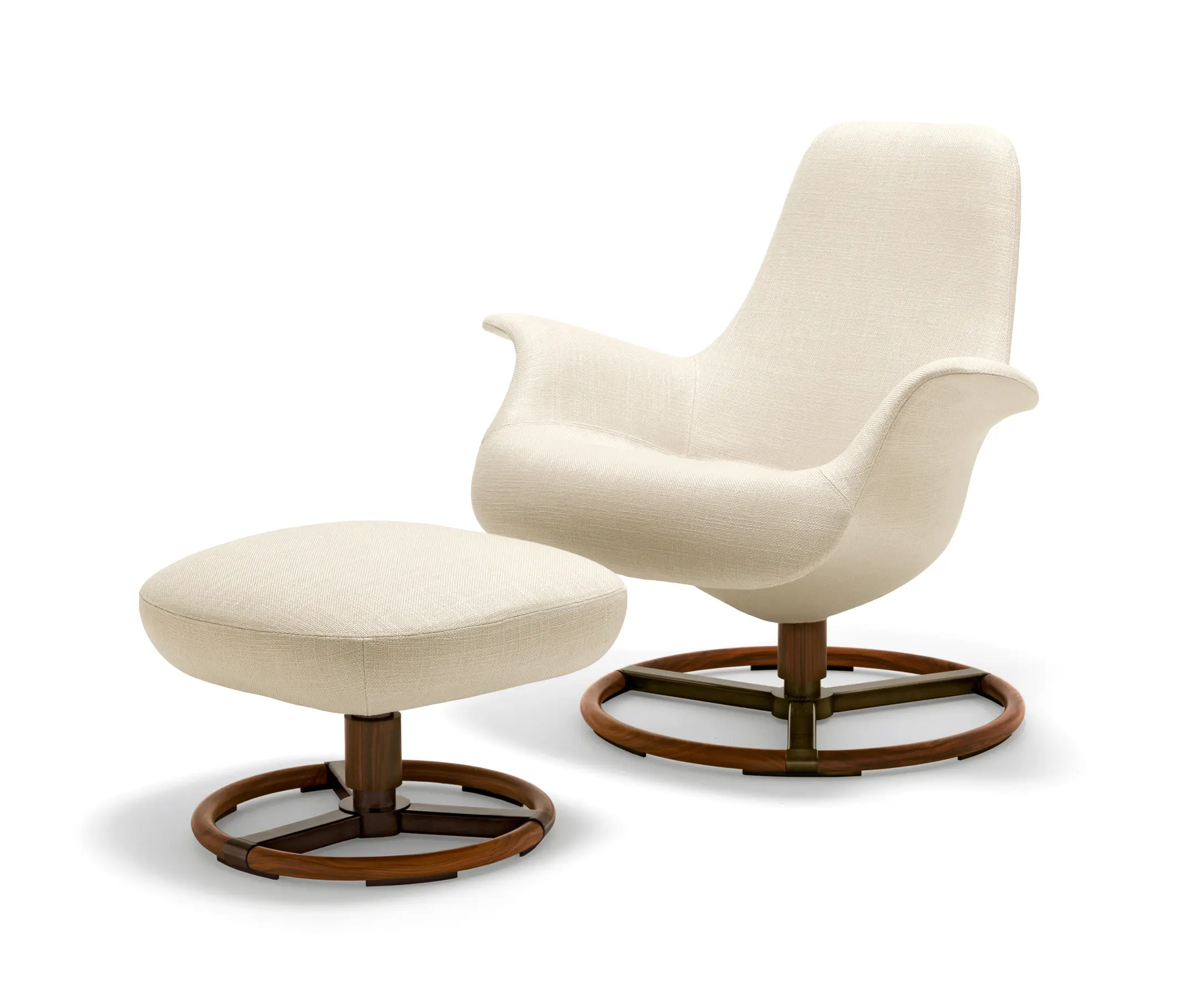 Giorgetti - Tilt Armchair with Footrest