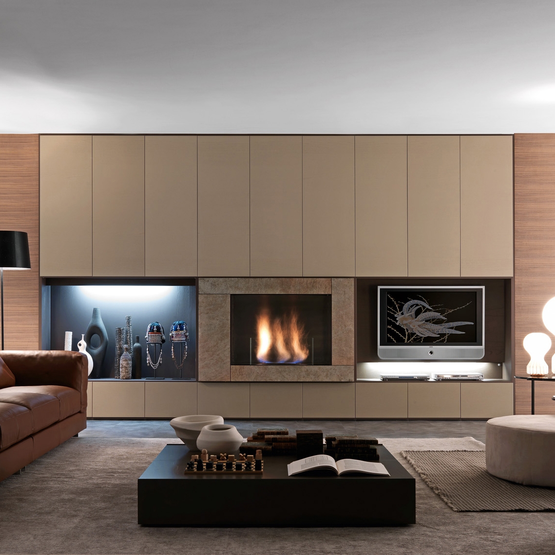 Display product Pari & Dispari Arrangements with fireplaces from manufacturer Presotto