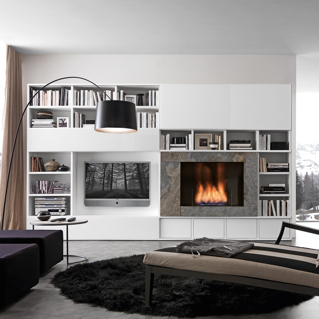 Display product Pari & Dispari Arrangements with fireplaces from manufacturer Presotto