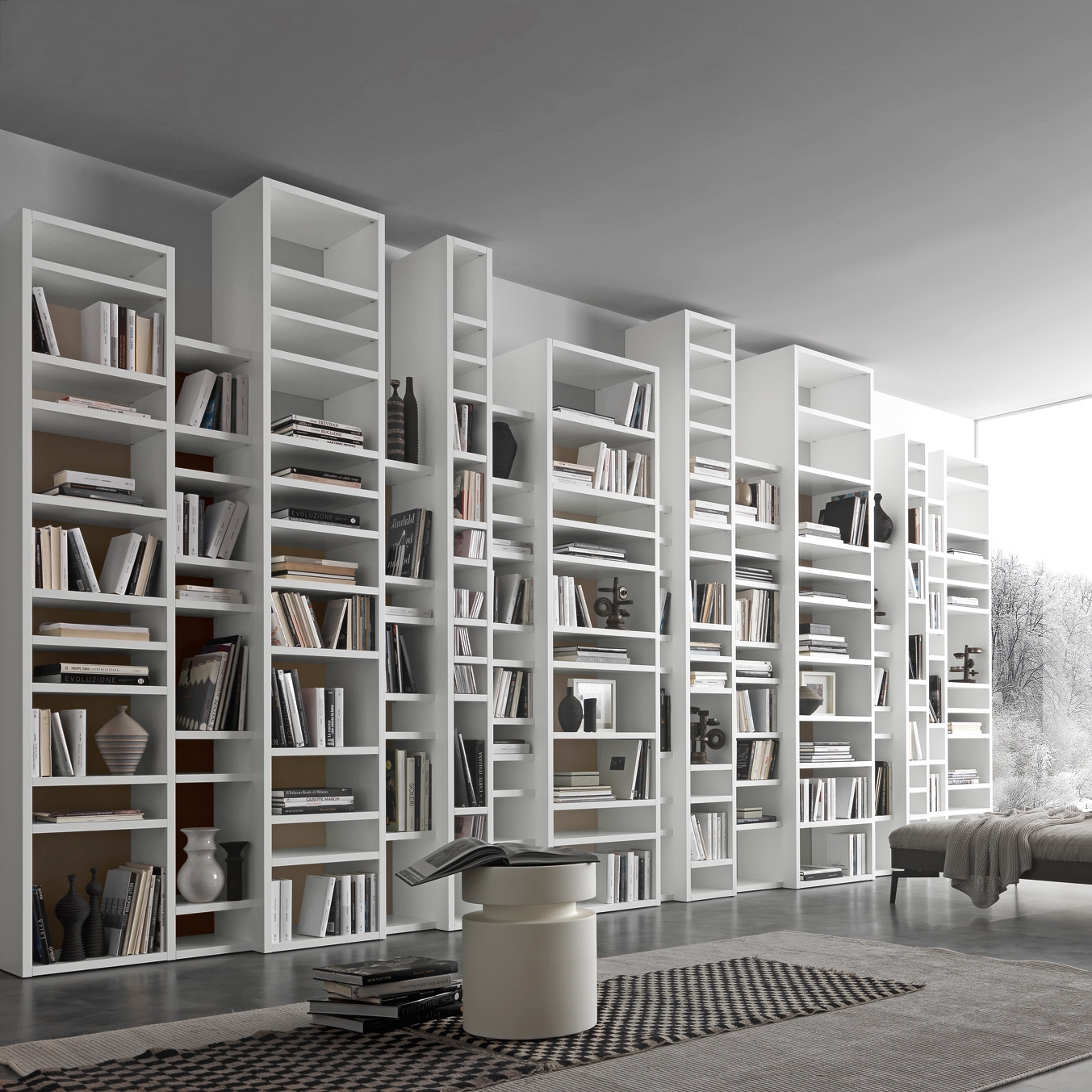 Display product Pari & Dispari Bookcases from manufacturer Presotto