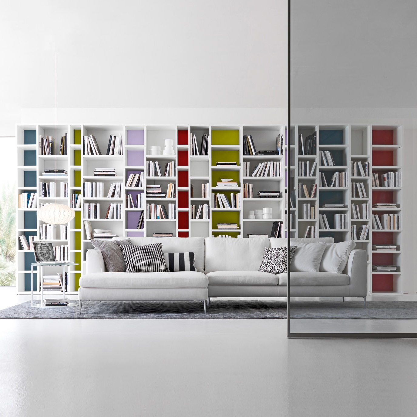 Display product Pari & Dispari Bookcases from manufacturer Presotto
