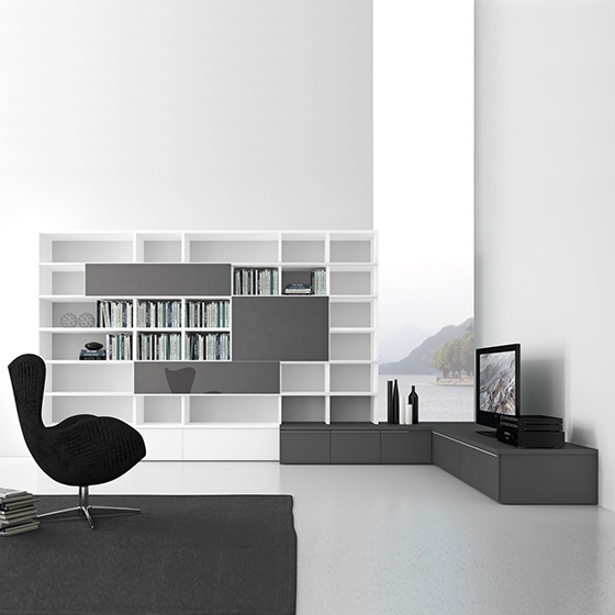 Display product Pari & Dispari Bookcases from manufacturer Presotto