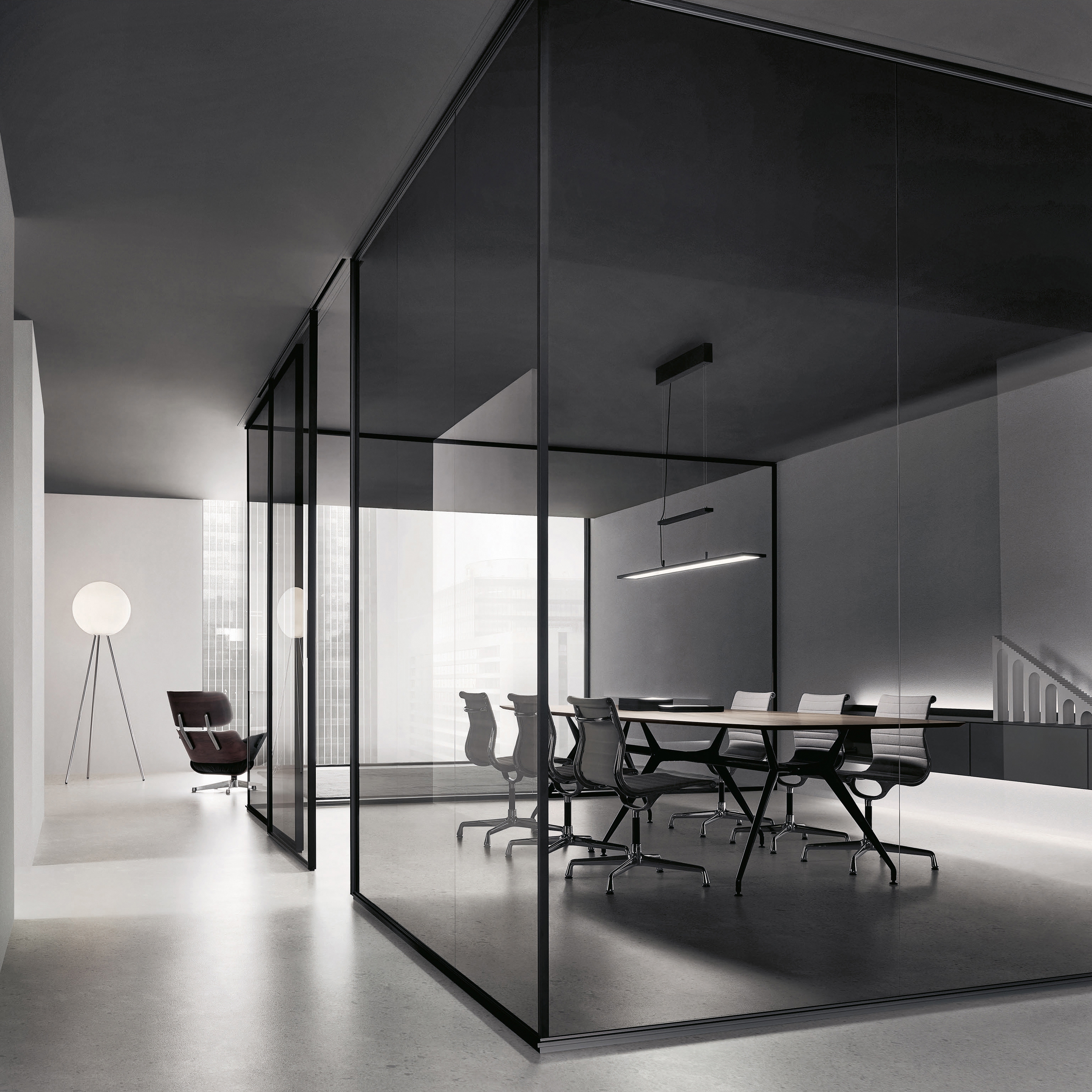 Display product Spazio from manufacturer Rimadesio
