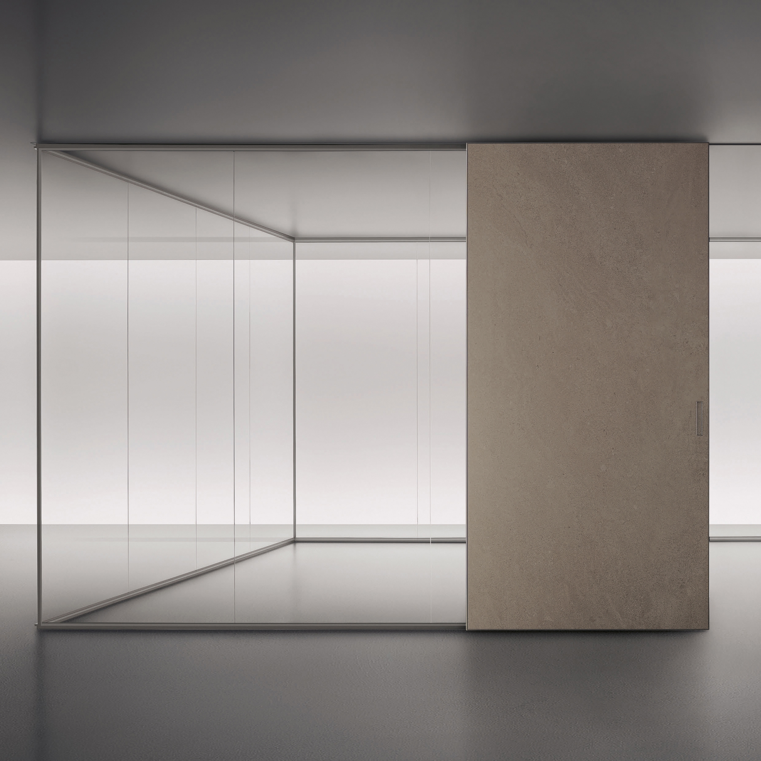 Display product Spazio from manufacturer Rimadesio