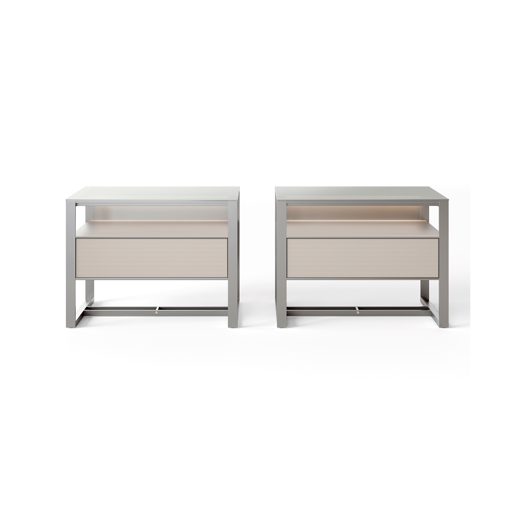Display product Rialto bedside table from manufacturer Rimadesio