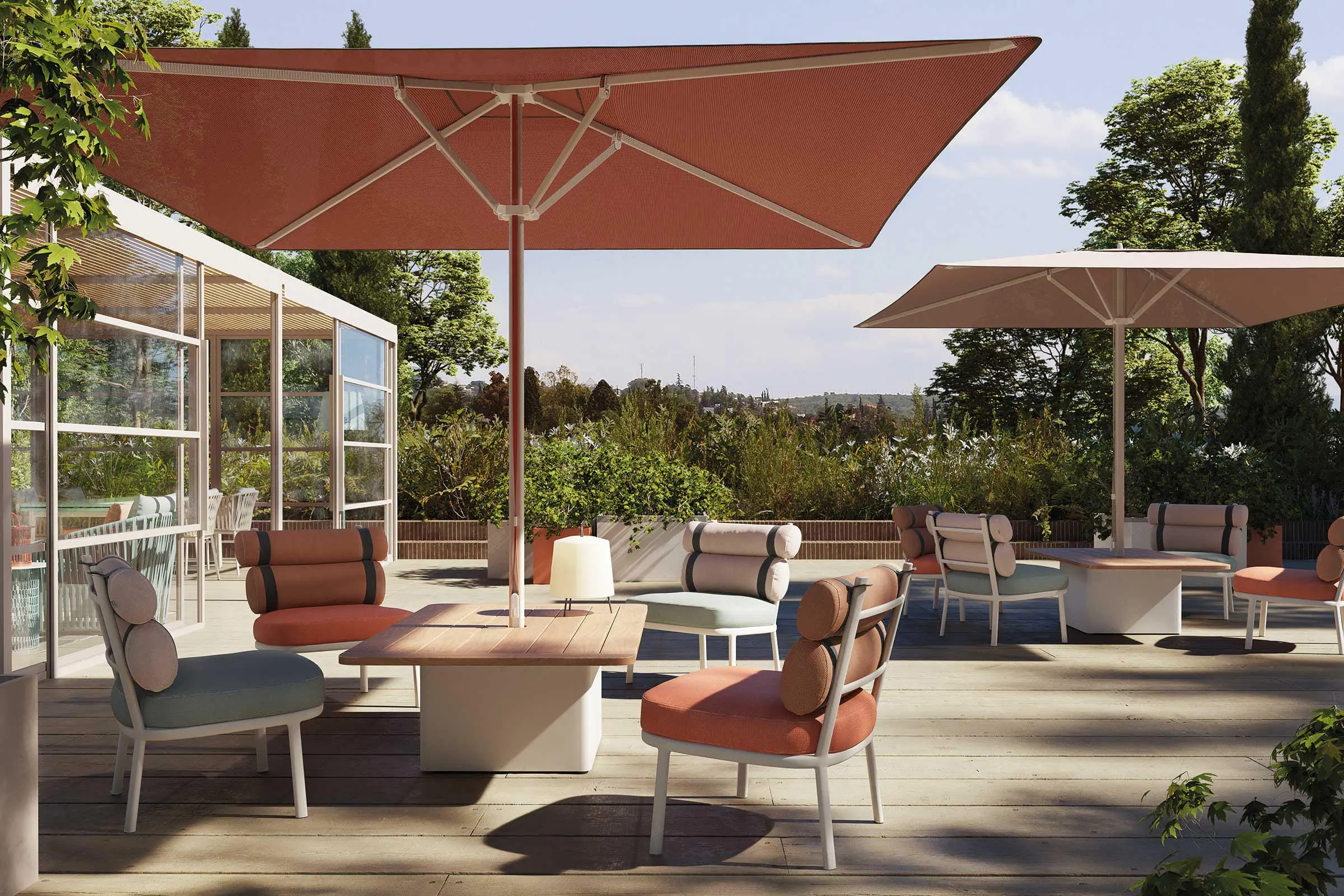 KETTAL - Meteo telescopic parasol 300