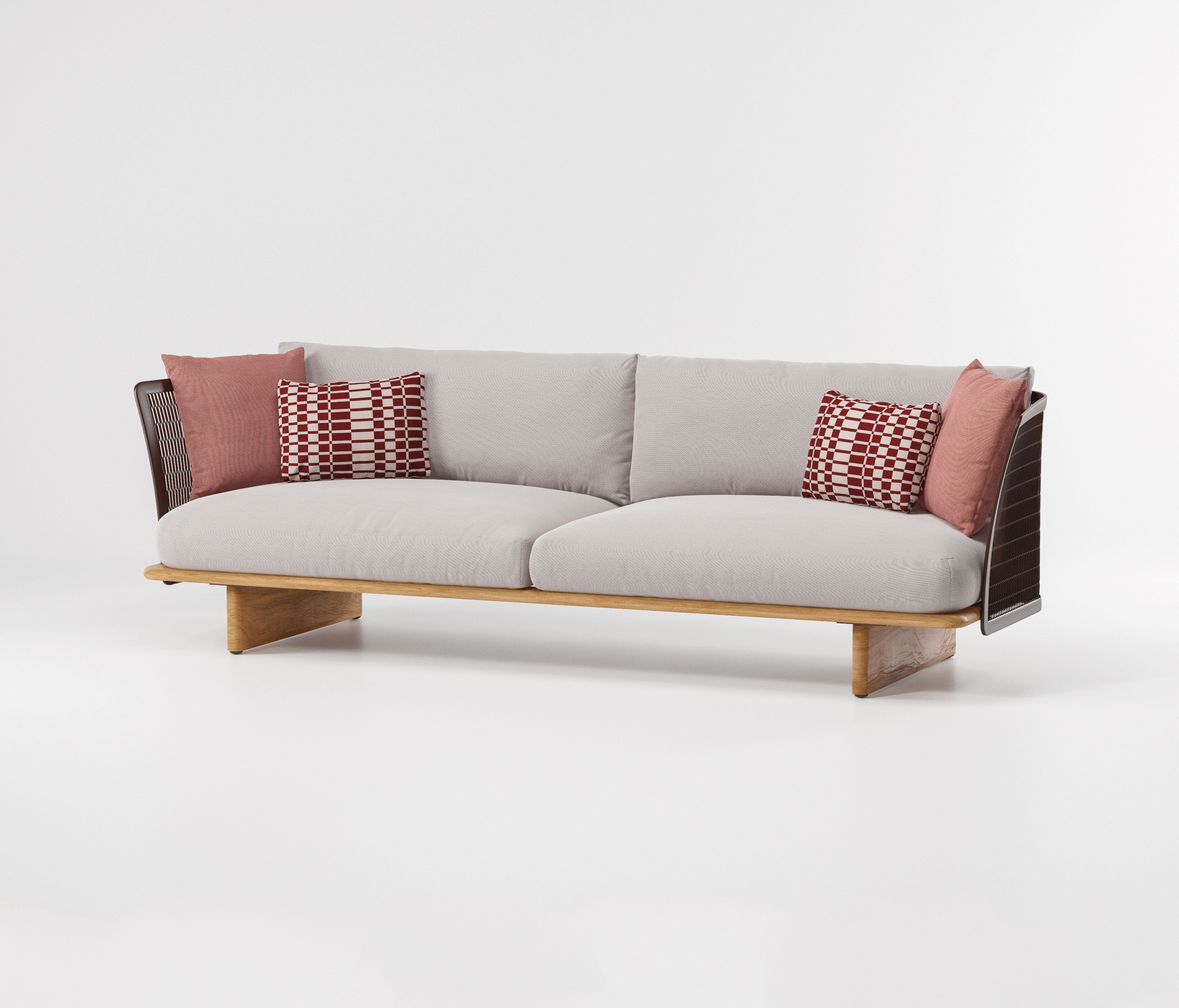 Vertoon produk Mesh 3-seater sofa van vervaardiger KETTAL
