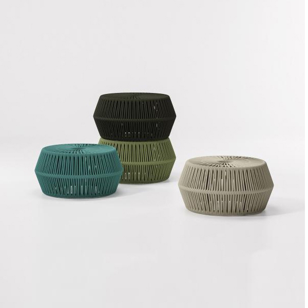 Display product Objects zigzag pouf from manufacturer KETTAL