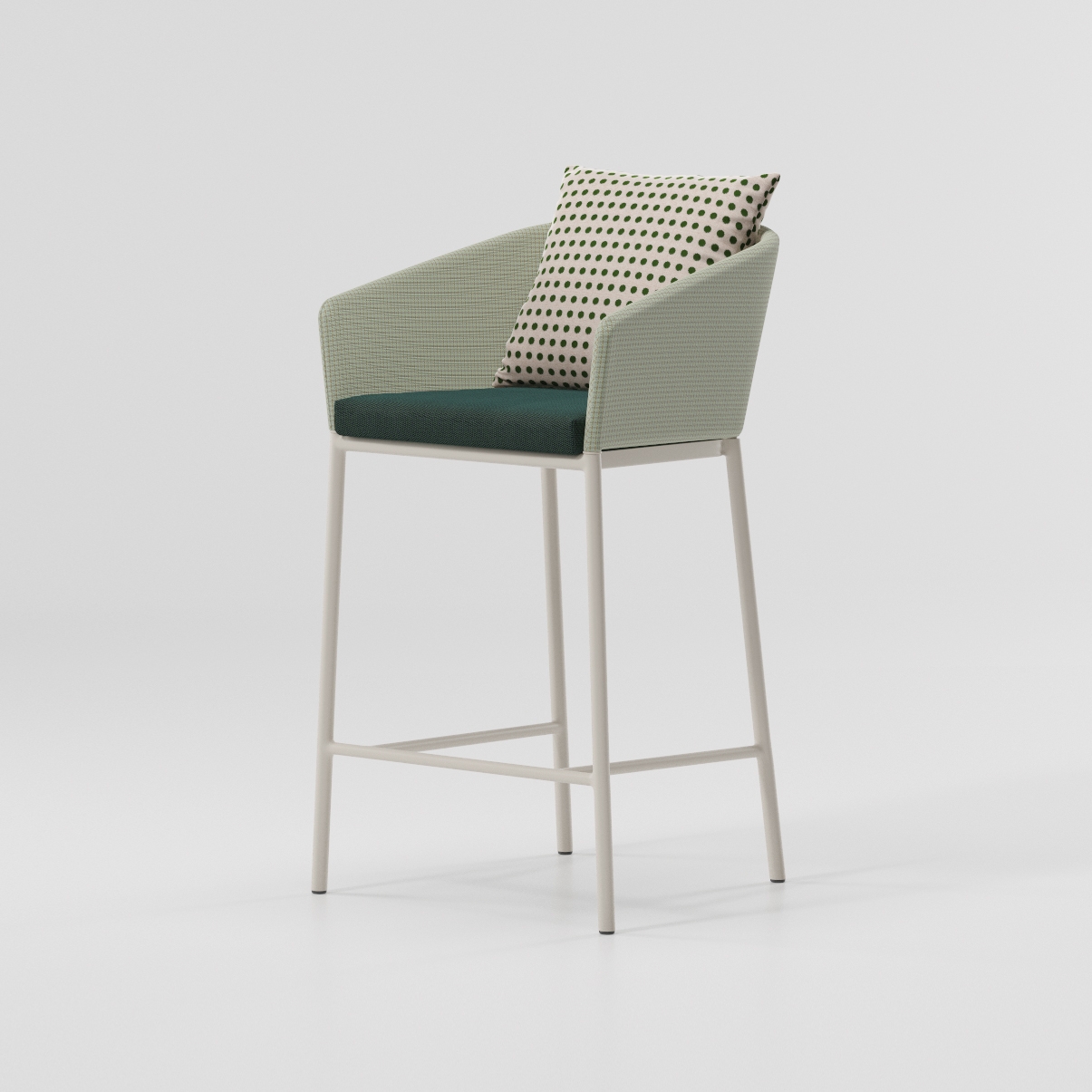 Display product Bitta counter height bar stool from manufacturer KETTAL