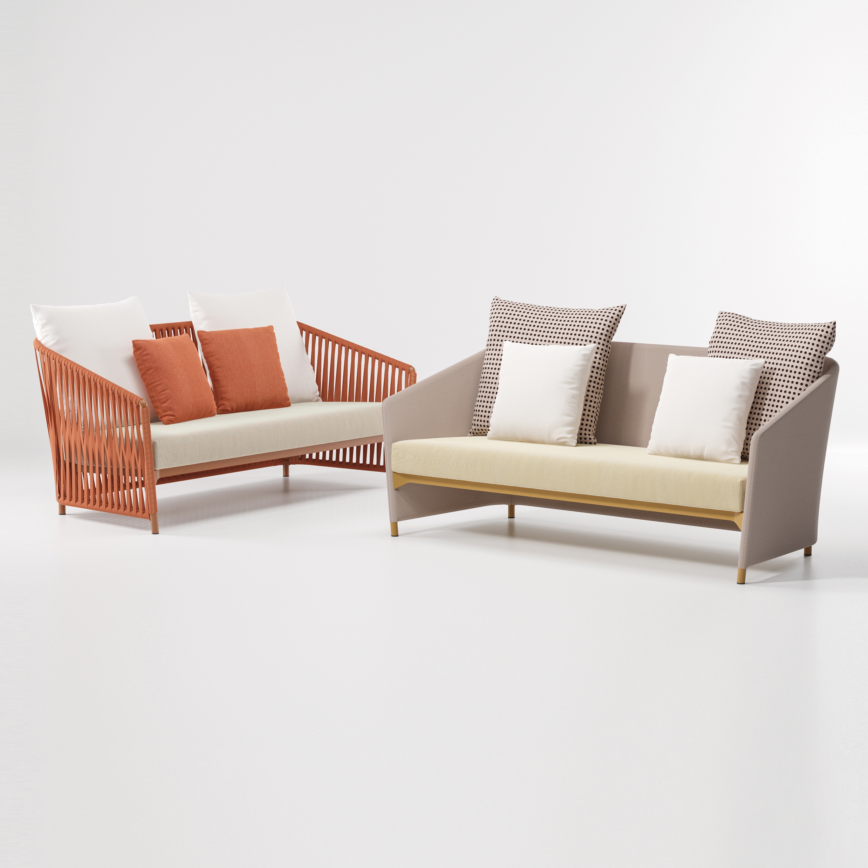 Display product Bitta lounge 2-seater sofa from manufacturer KETTAL