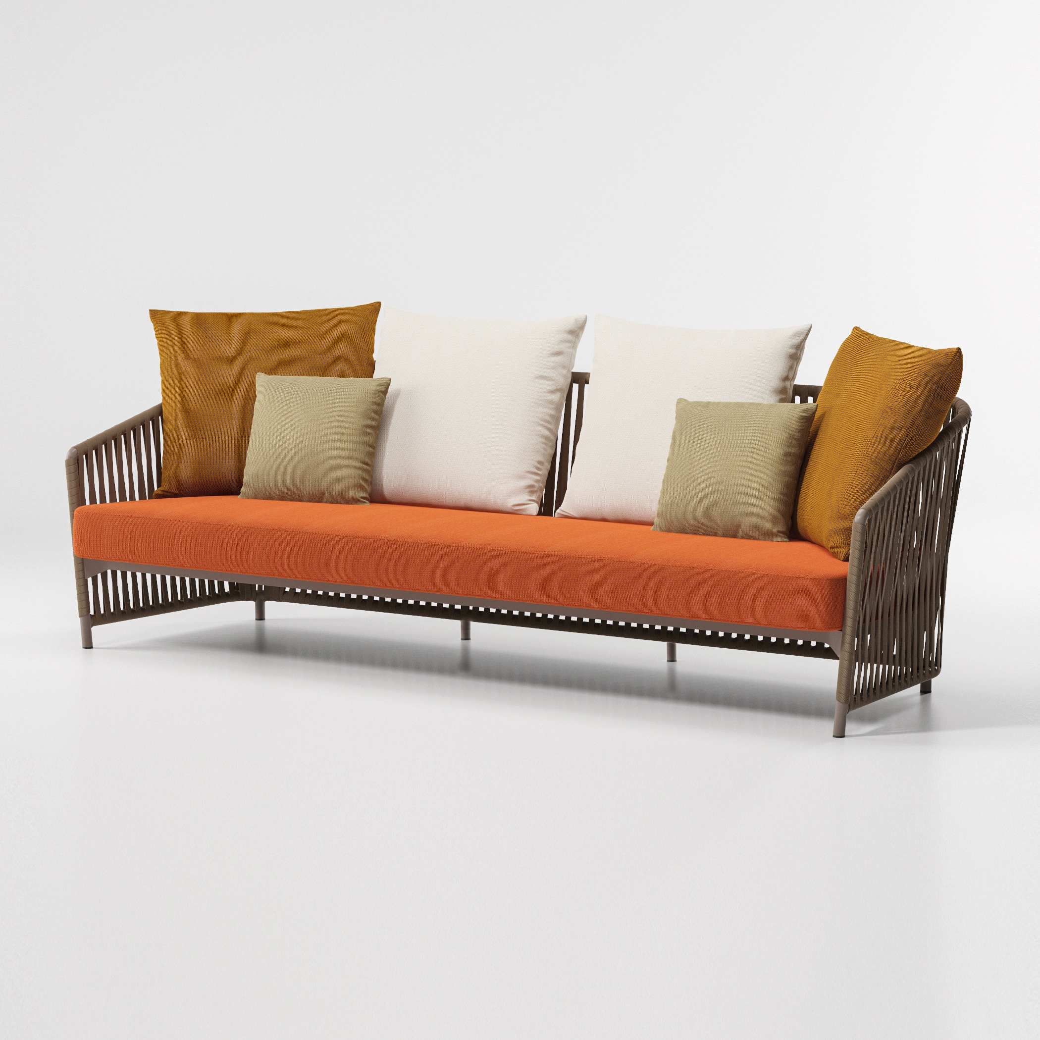 Bitta lounge 3-seater sofa rope