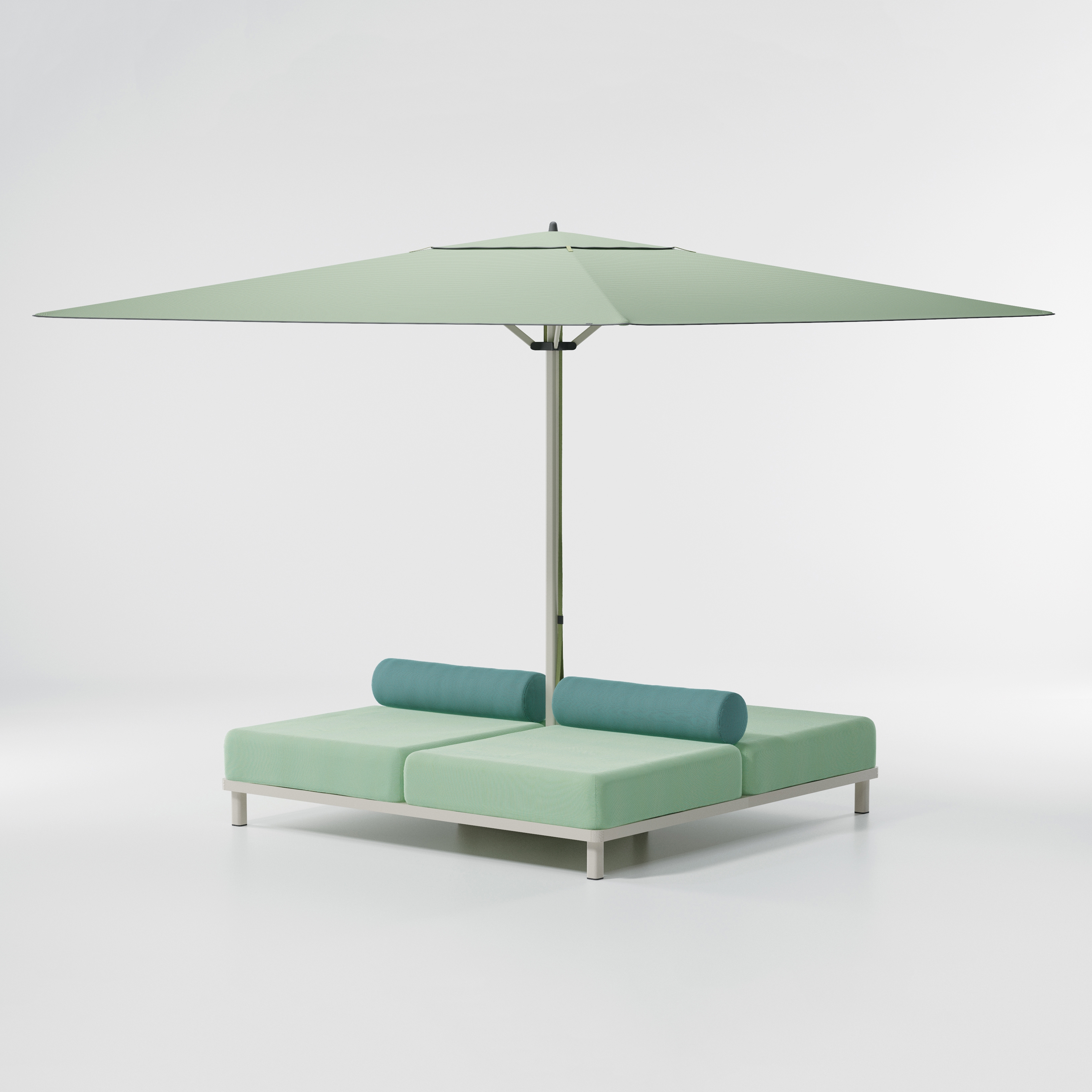 Vertoon produk Meteo Daybed base parasol van vervaardiger KETTAL