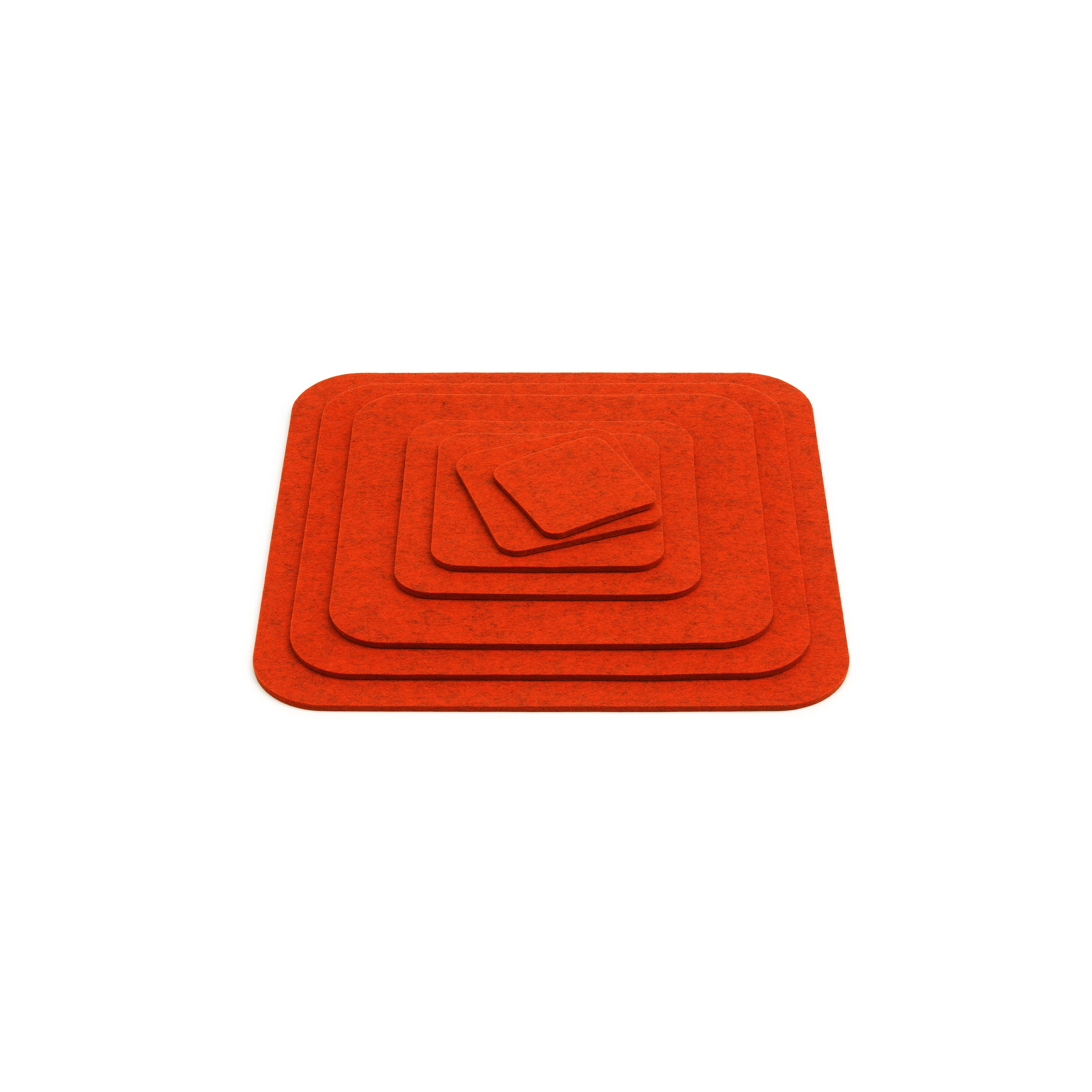 Coaster with rounded corners