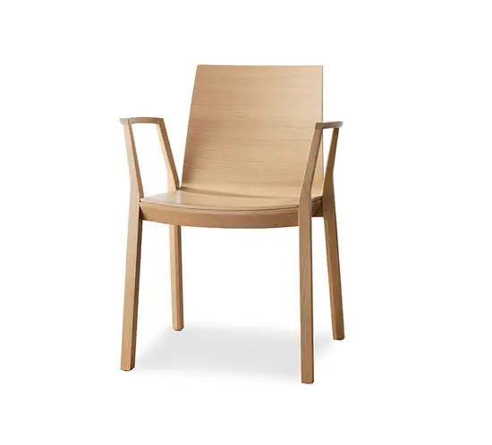 Wiesner-Hager - arta stacking chair with arms