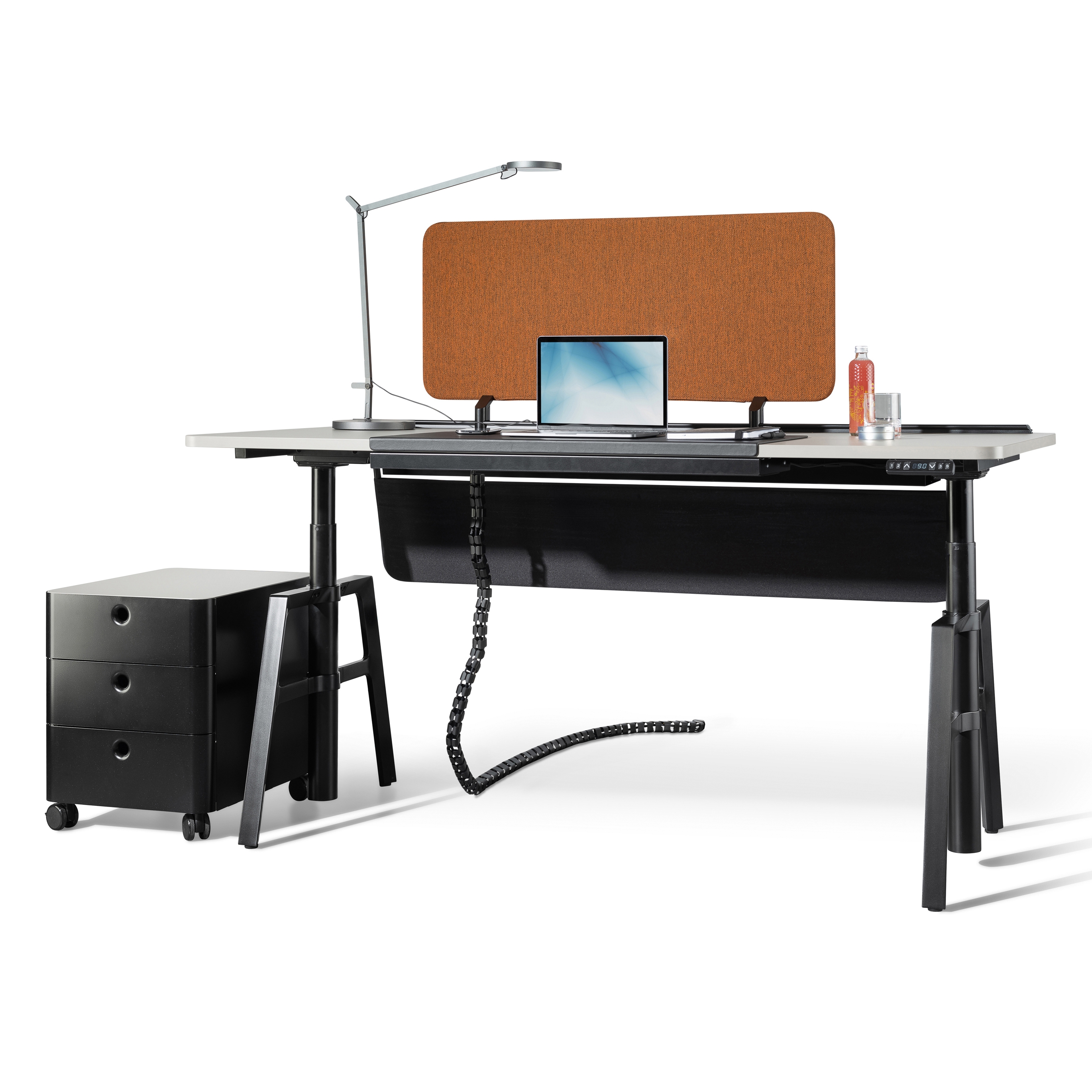 Display product etio one-person workstation electrically height-adjustable from manufacturer Wiesner-Hager