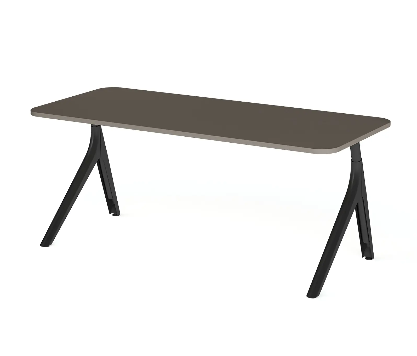 Wiesner-Hager - furniloop rectangular table with asymmetrical frame