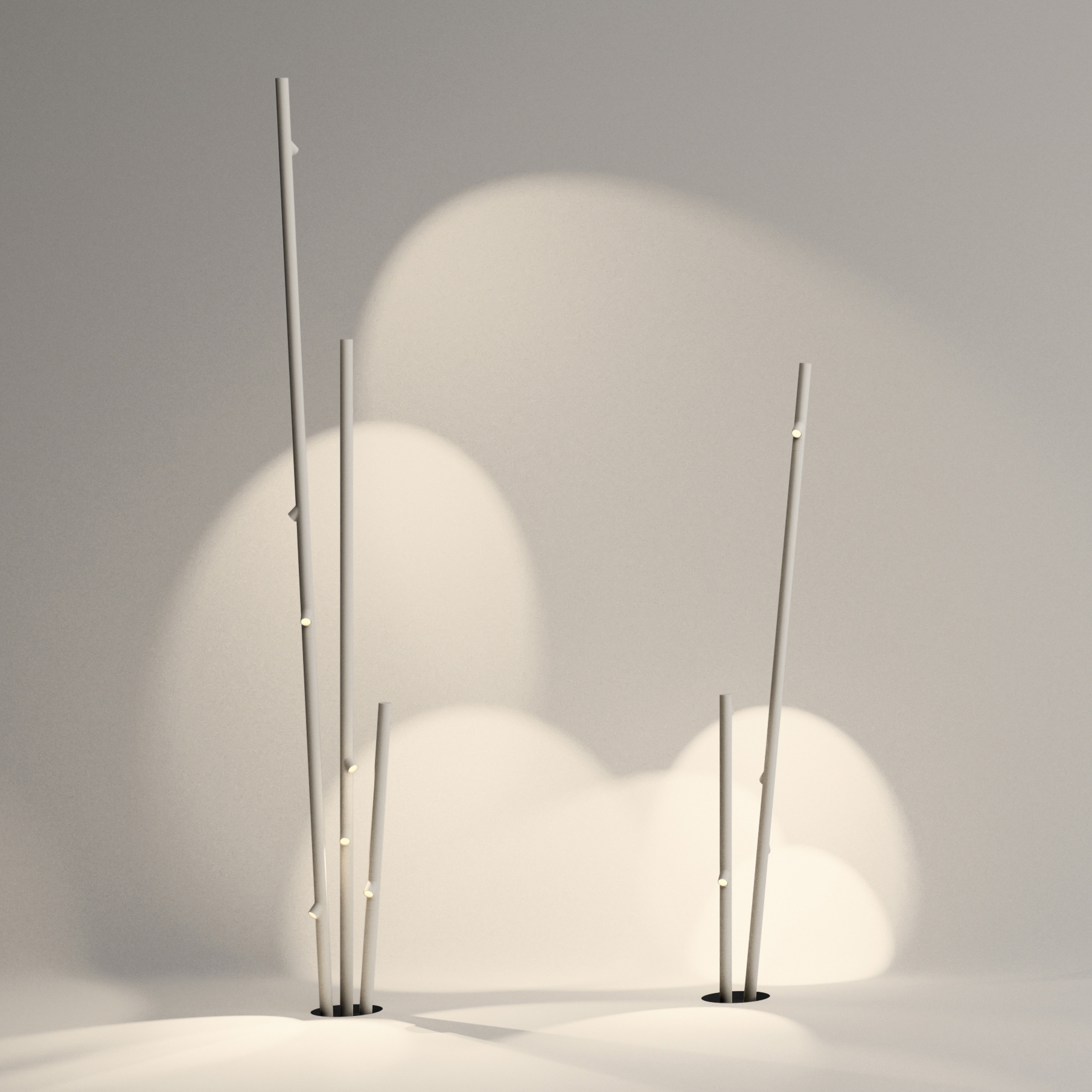 Afficher le produit Bamboo 4810 Extérieur-Lampes sur pied du fabricant Vibia