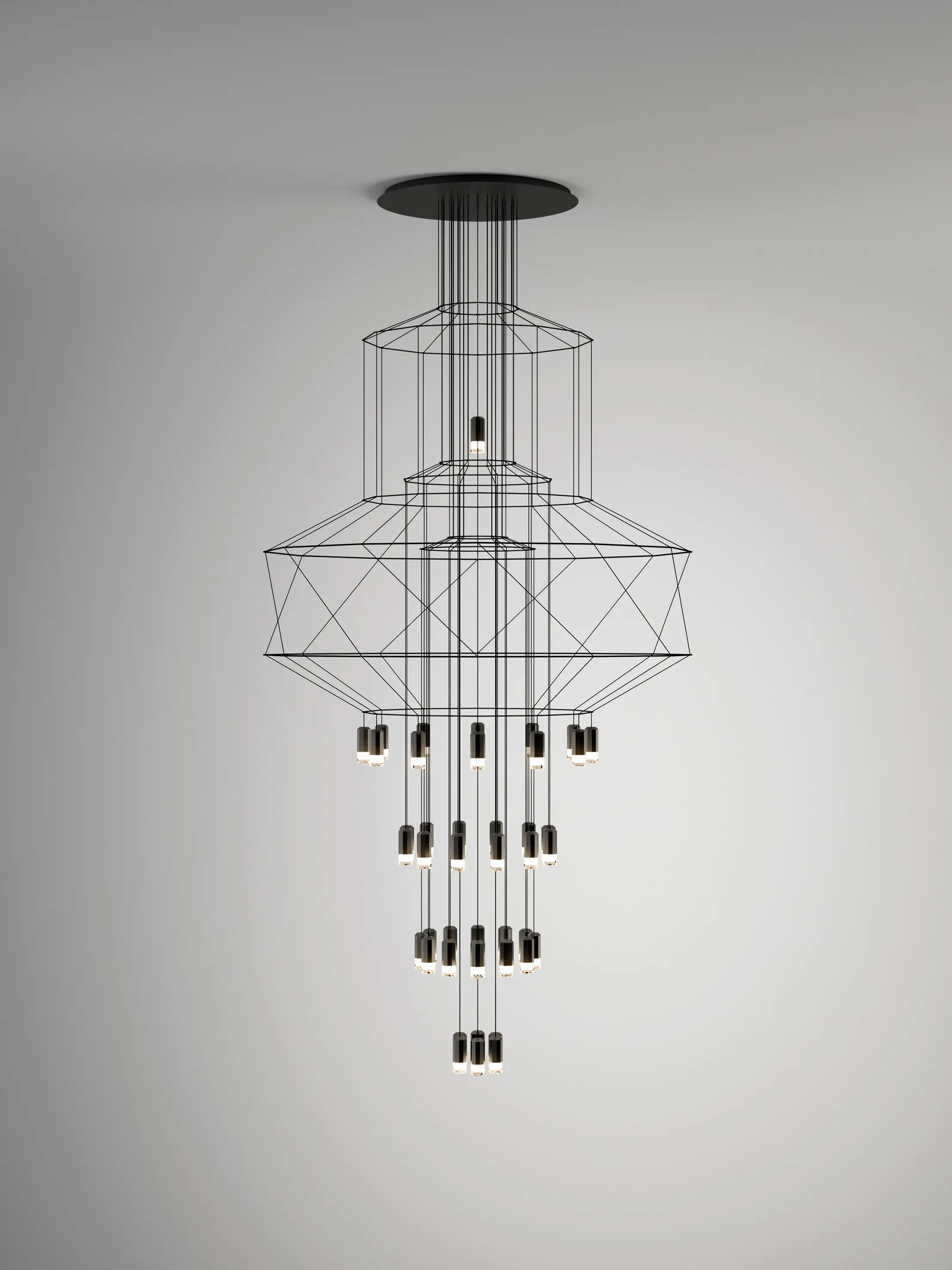 Vibia - Wireflow Chandelier 0374 Pendelleuchten
