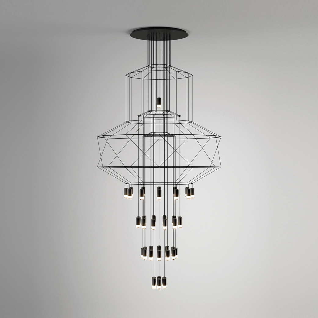 Afficher le produit Wireflow Chandelier 0374 Lampes suspendues du fabricant Vibia