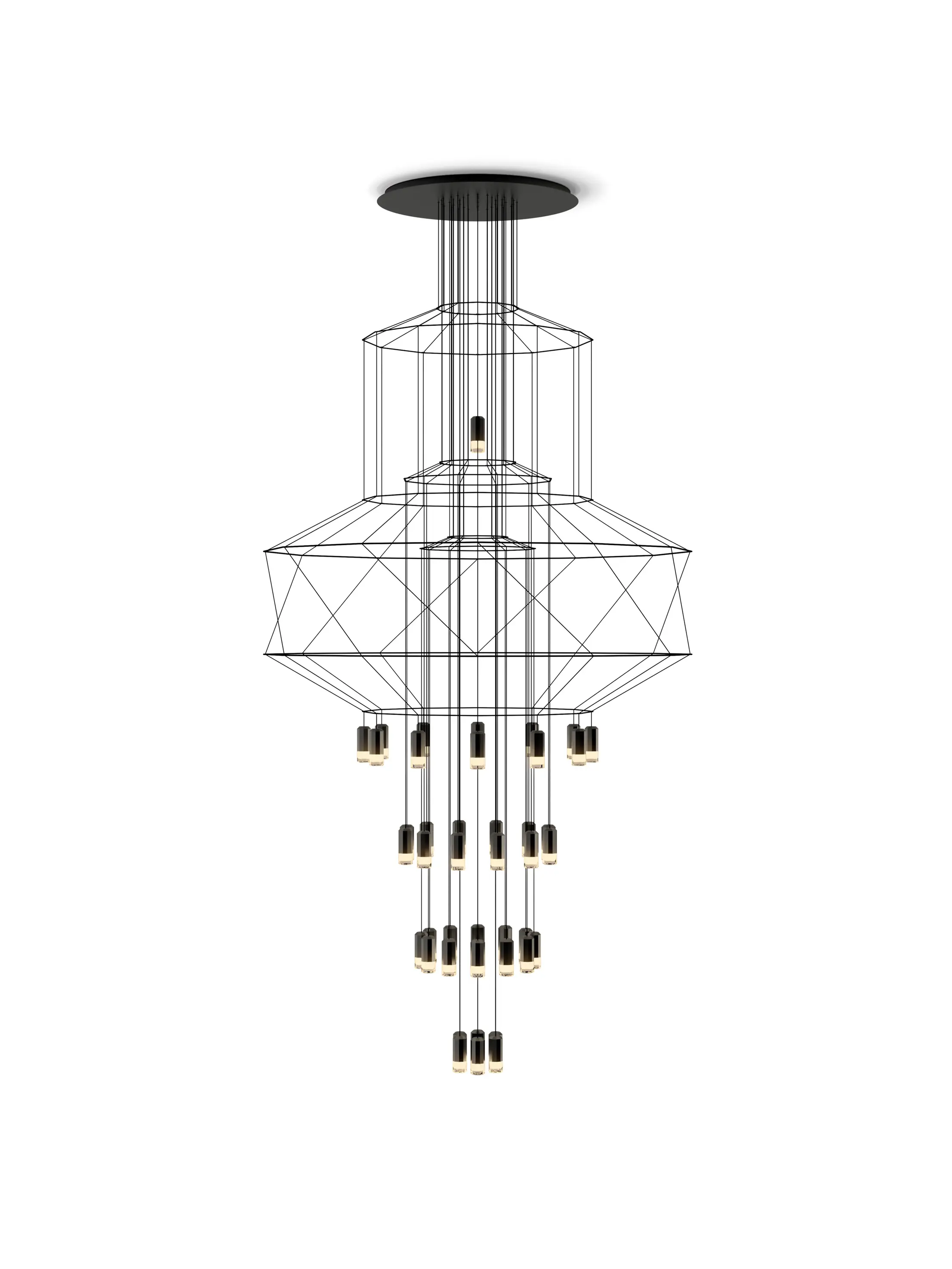 Vibia - Wireflow Chandelier 0374 Pendelleuchten