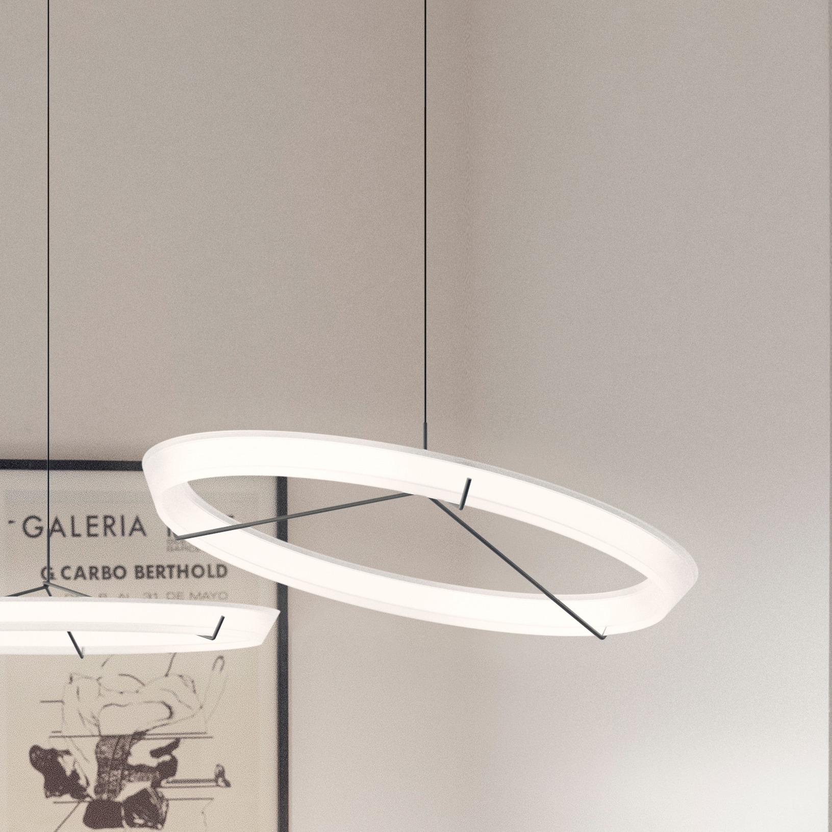Display product Halo Jewel 2351 Hanging lamp from manufacturer Vibia