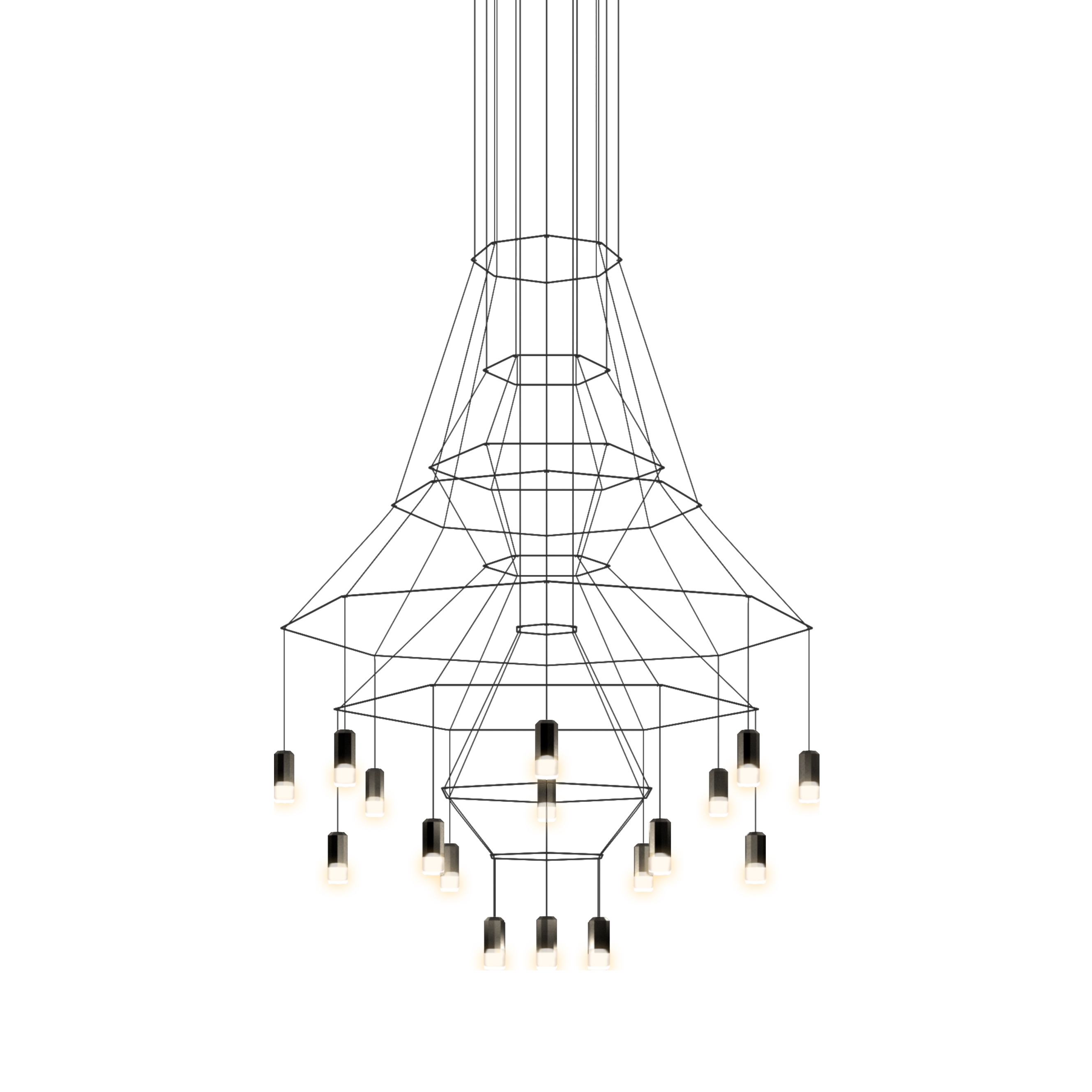 Produkt Wireflow Chandelier 0315 Pendelleuchten des Herstellers Vibia anzeigen
