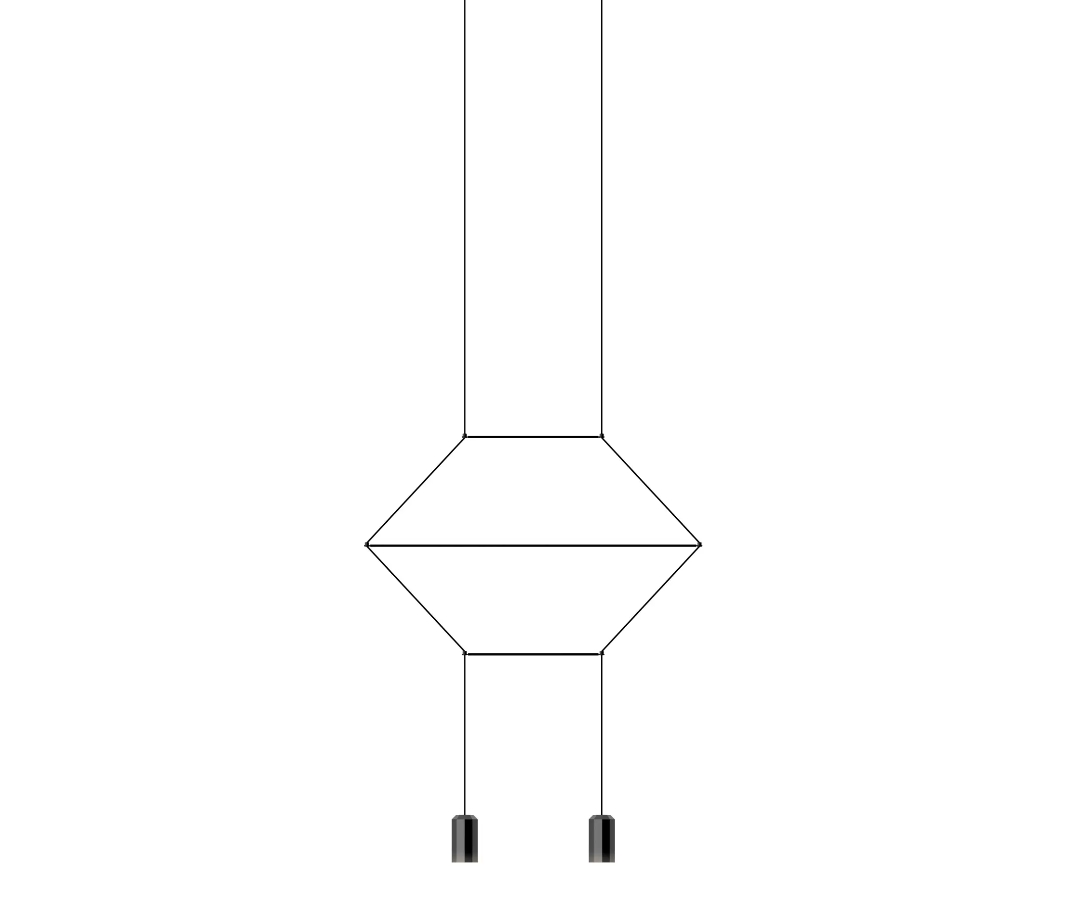 Vibia - Wireflow Lineal 0320 Lampade sospese
