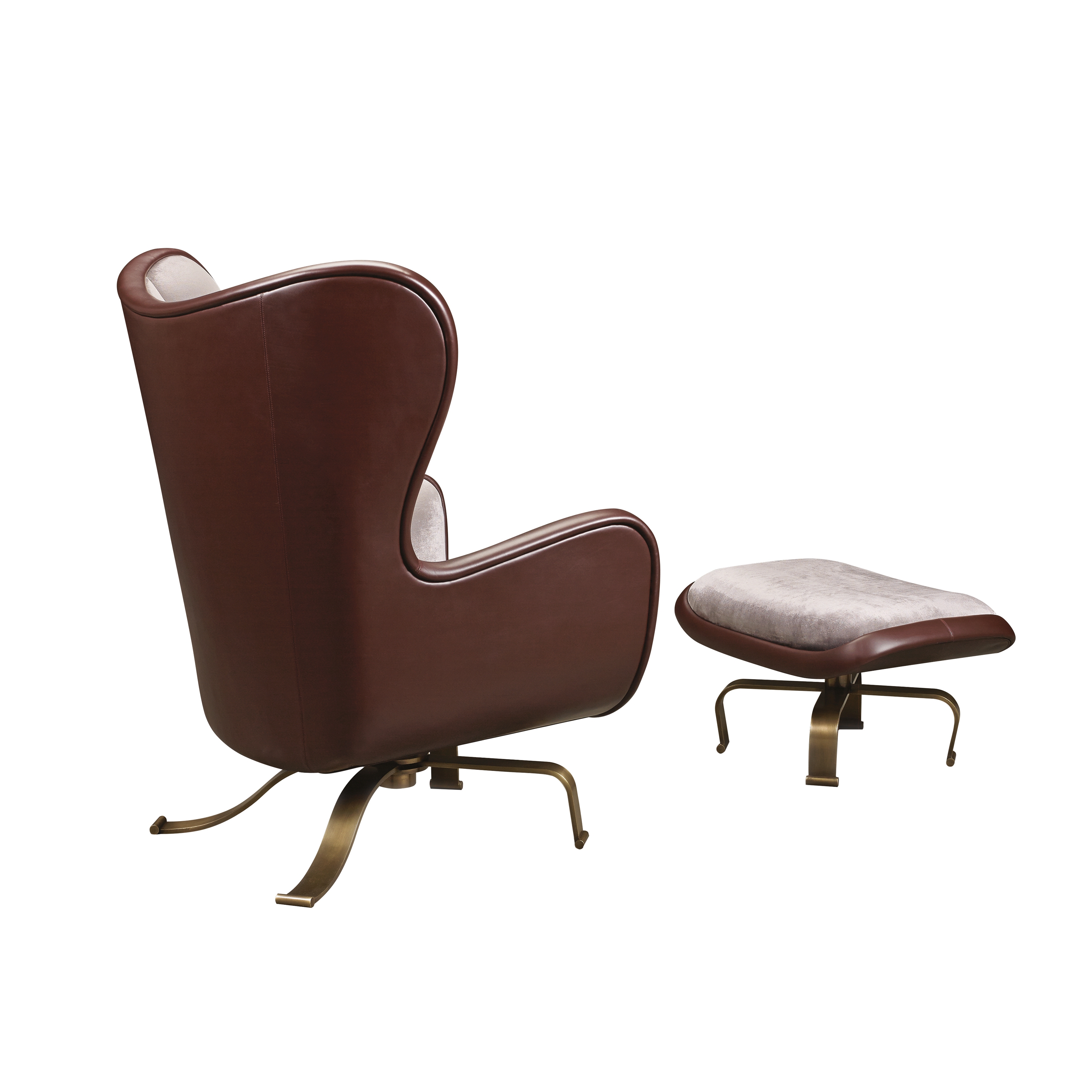 Display product Butterfly armchair with pouf from manufacturer Promemoria