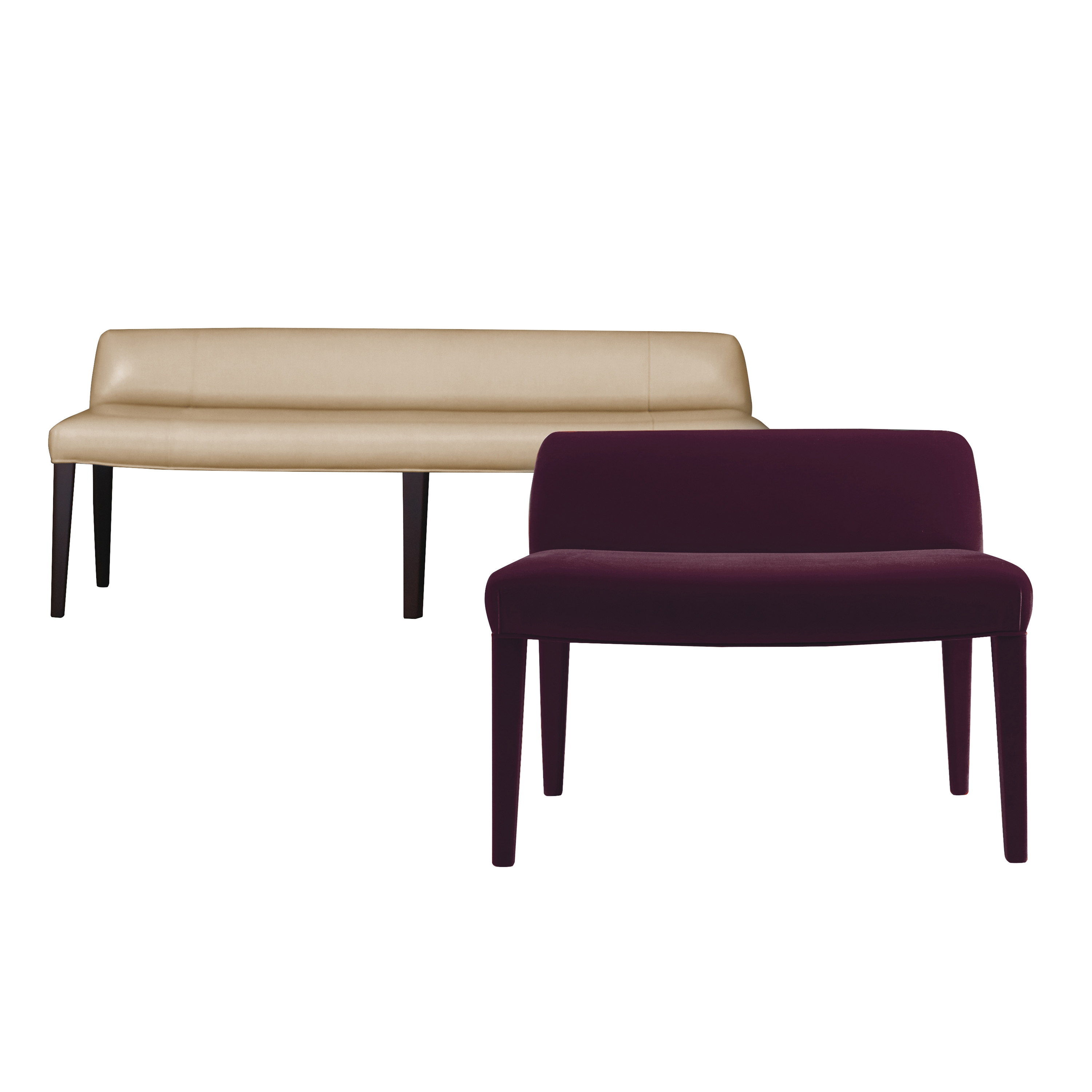 Display product Isotta bench from manufacturer Promemoria