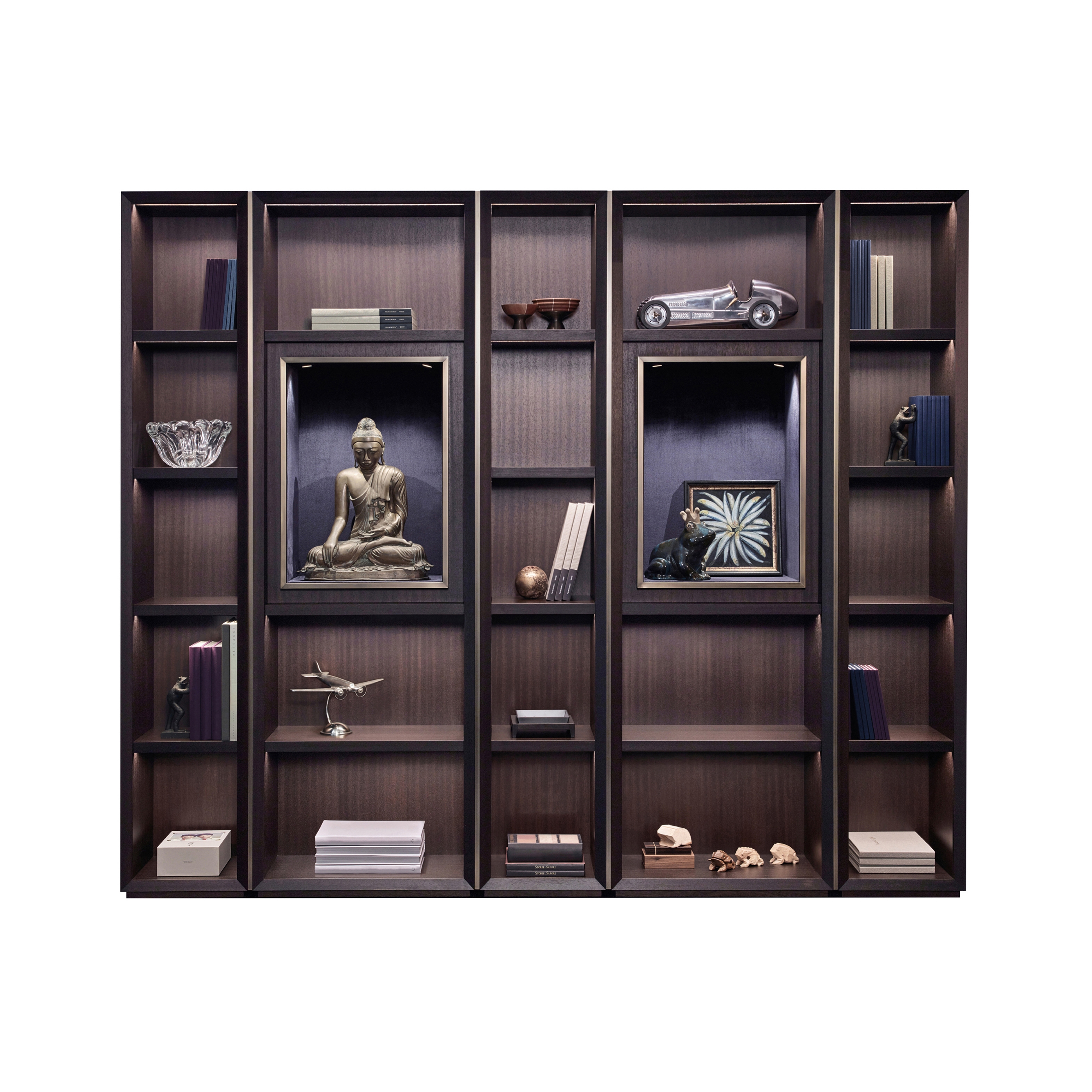Display product Nightwood modular bookcase from manufacturer Promemoria