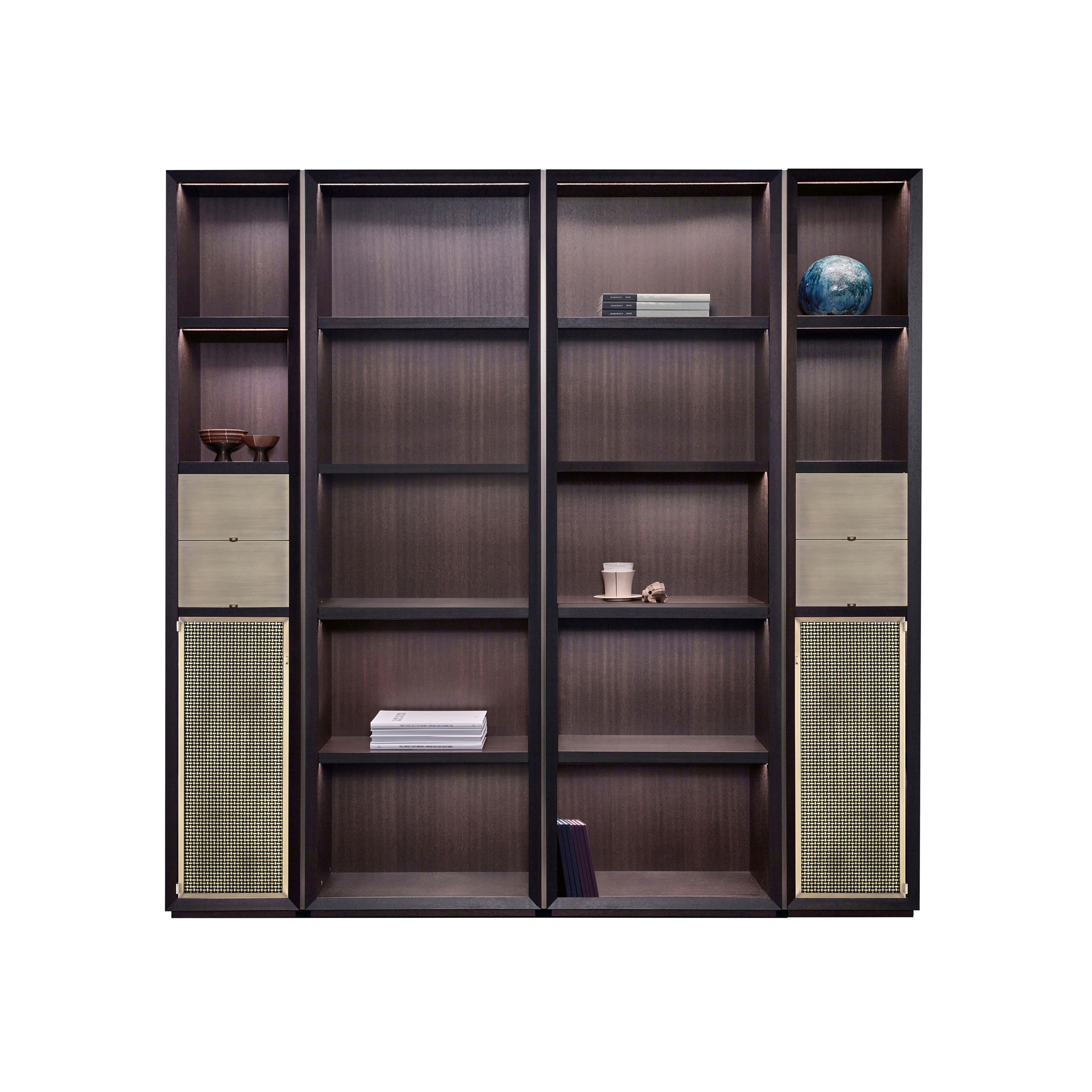 Display product Nightwood modular bookcase from manufacturer Promemoria