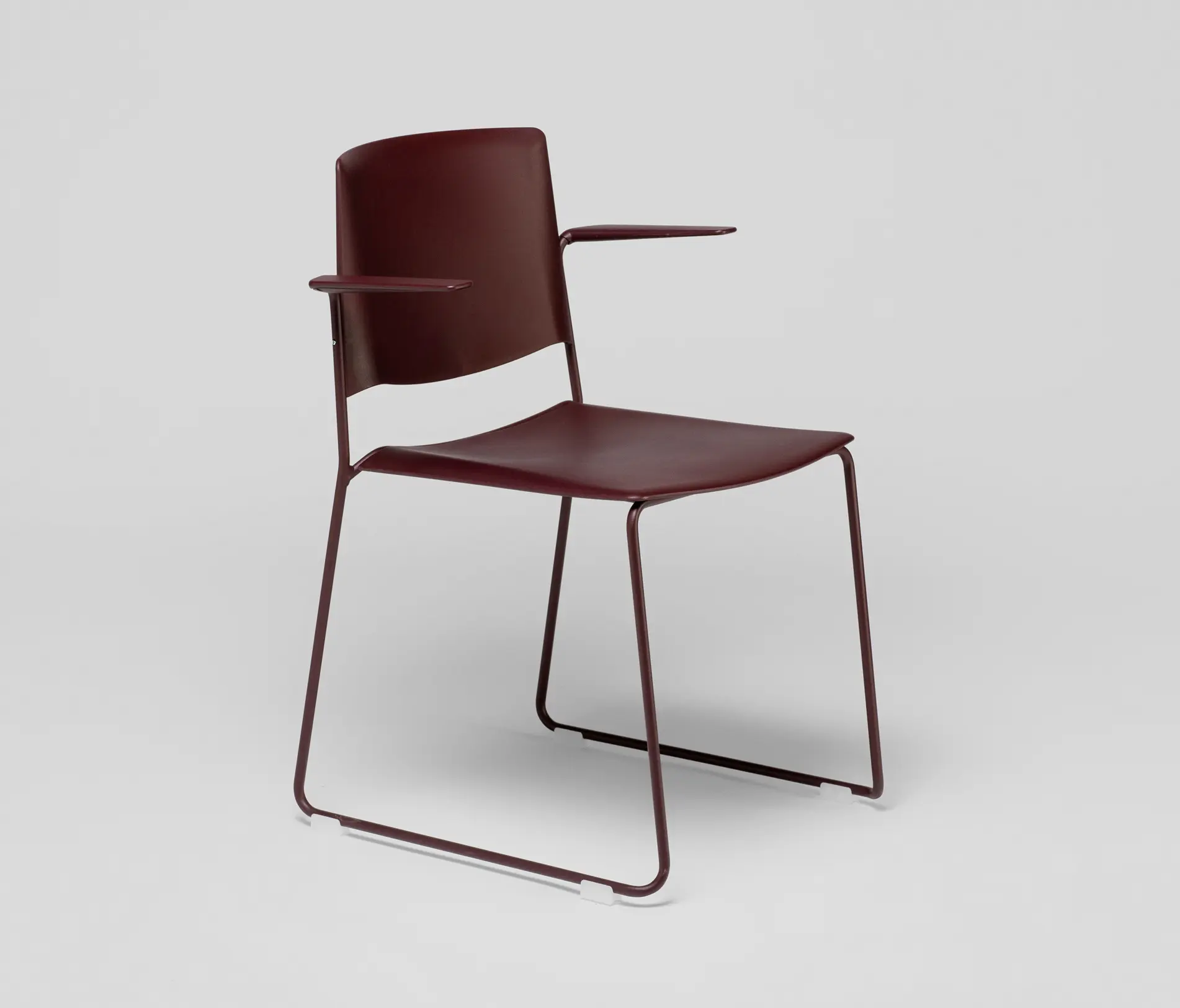 ENEA - Ema sledge chair with open backrest and arms