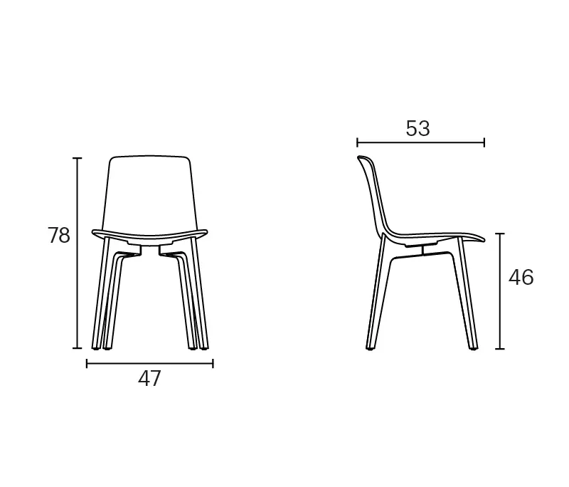 ENEA - Chaise Lottus Wood