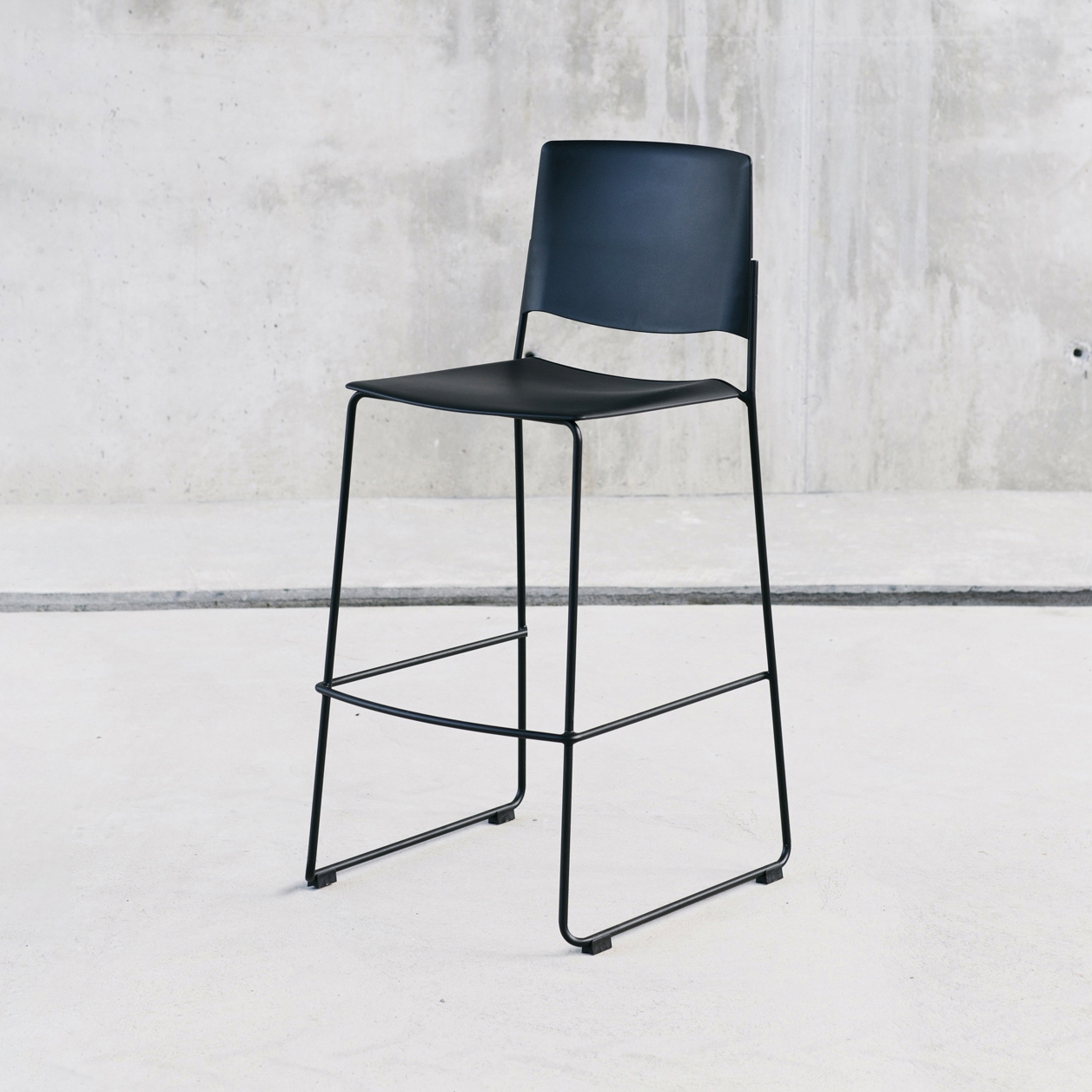 Display product Ema stool with open backrest from manufacturer ENEA
