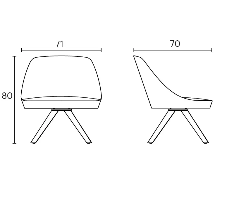ENEA - Kaiak lounge spin wood