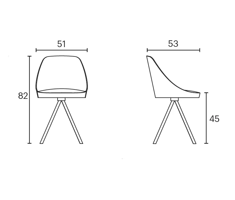 ENEA - Chaise Kaiak spin wood