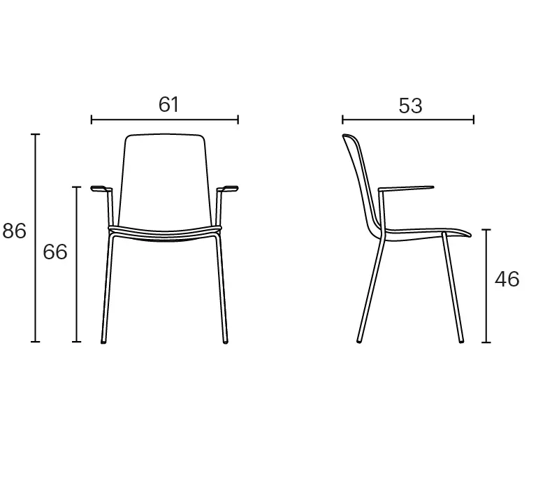 ENEA - Lottus High armchair
