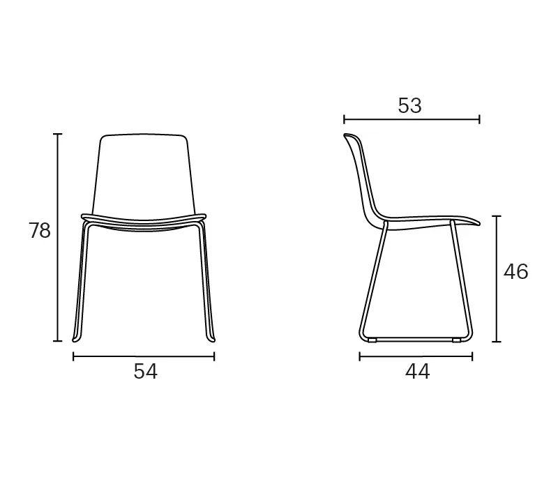 ENEA - Lottus sledge chair