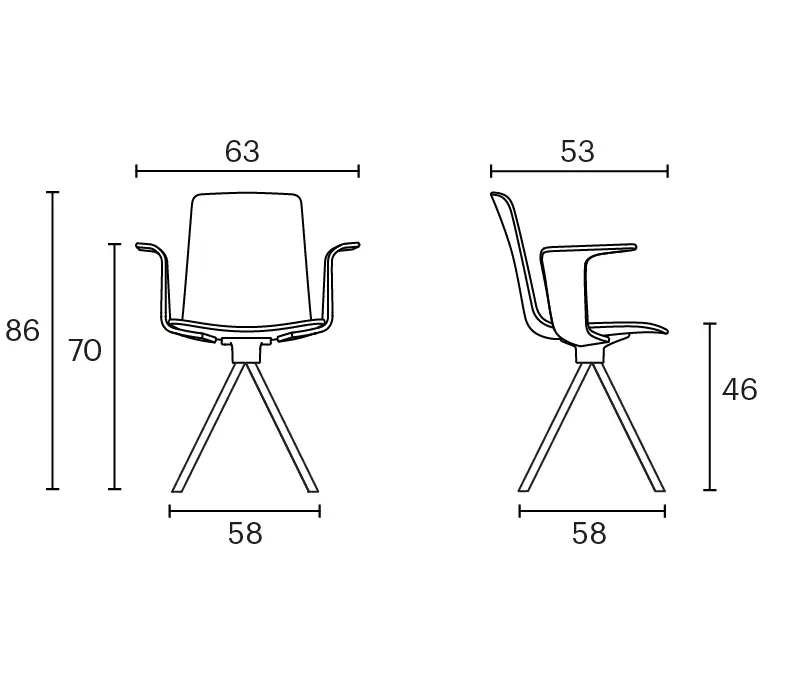ENEA - Silla Lottus Wood spin