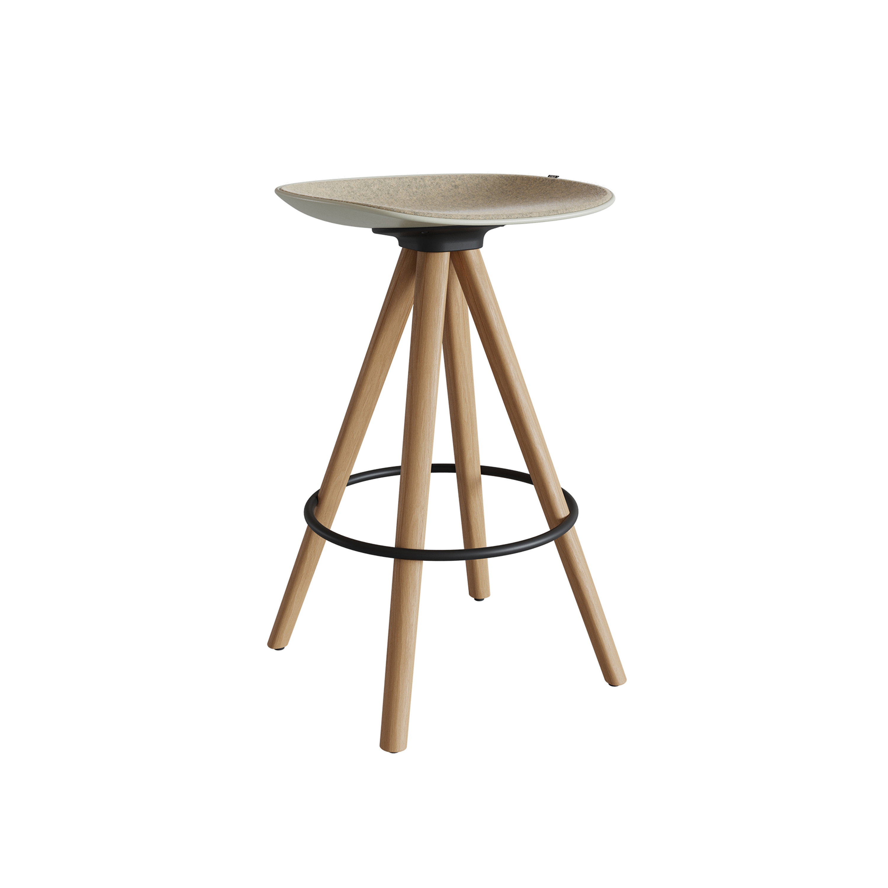 Display product Mate Spin Wood stool from manufacturer ENEA