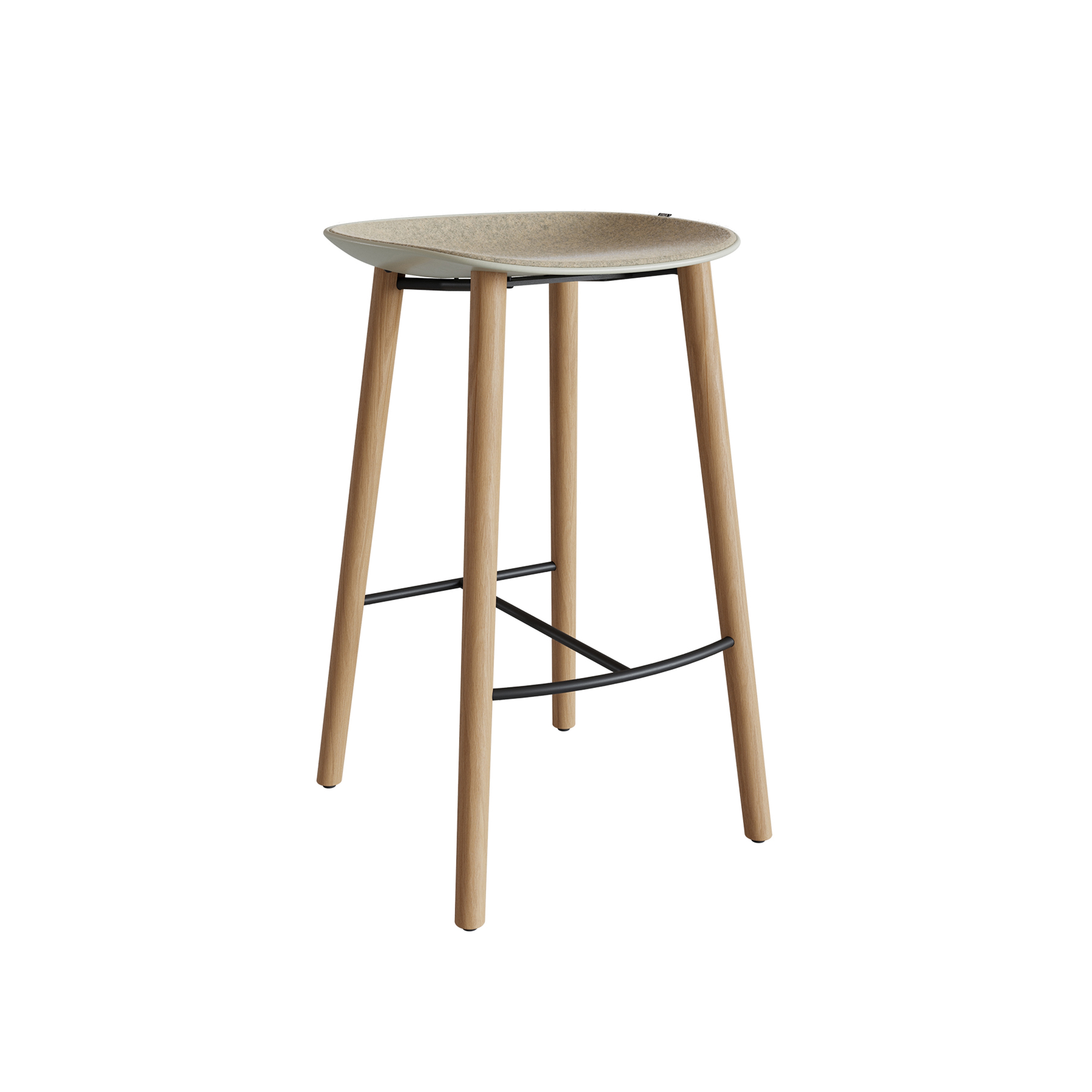 Display product Mate Wood stool from manufacturer ENEA